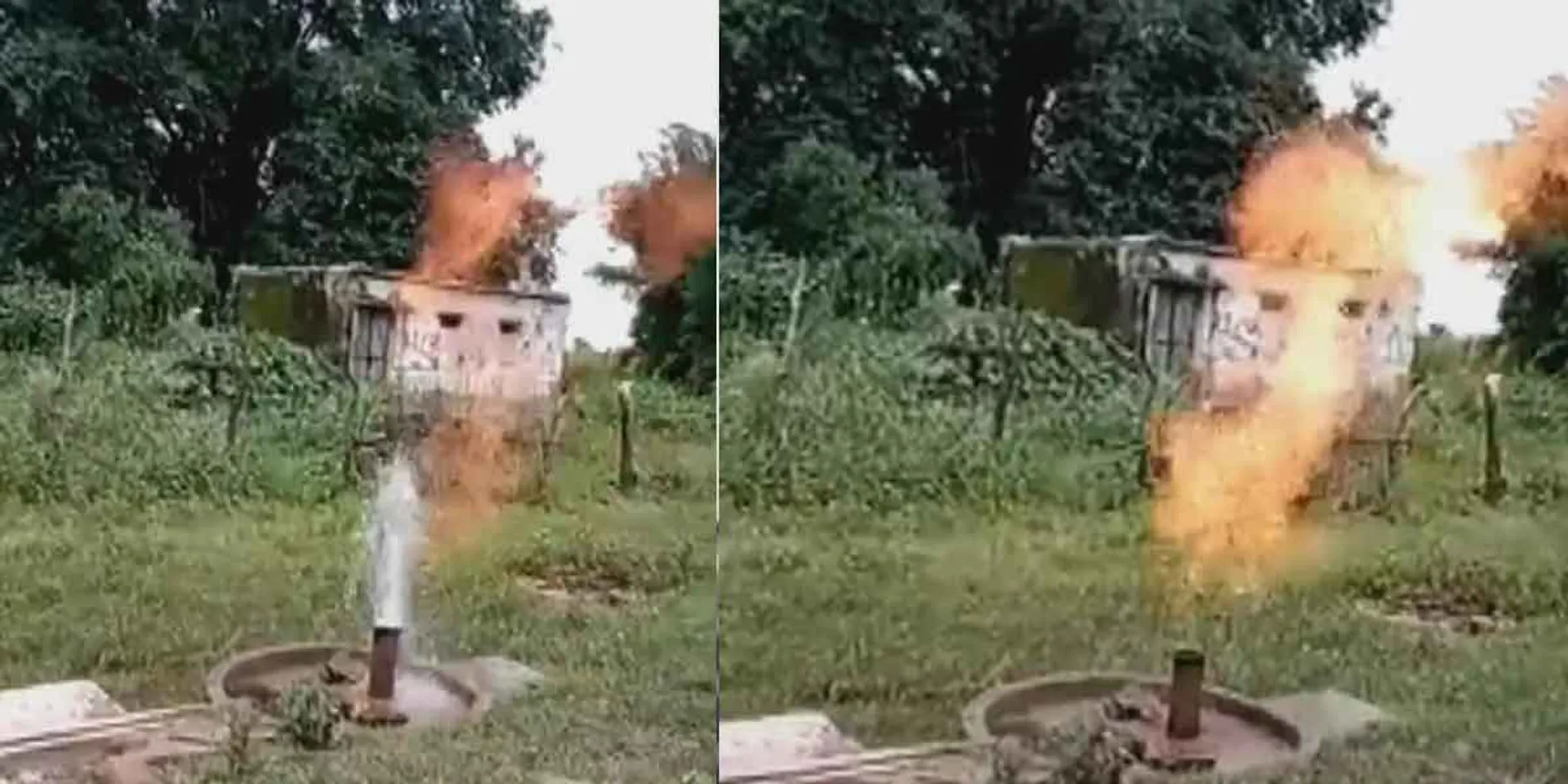 that spits fire with water... Shocking video