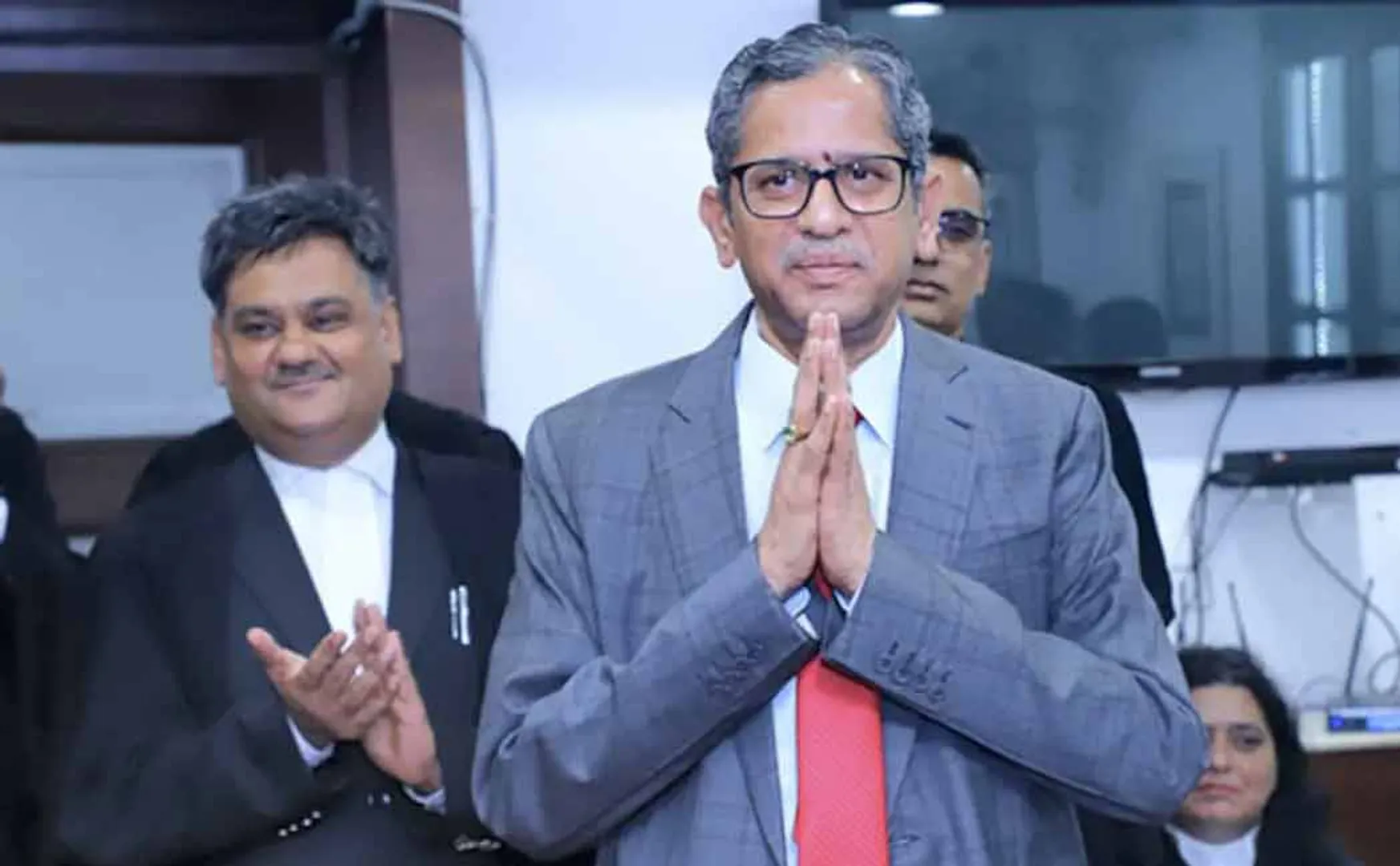 ​  Retiring Chief Justice NV Ramana