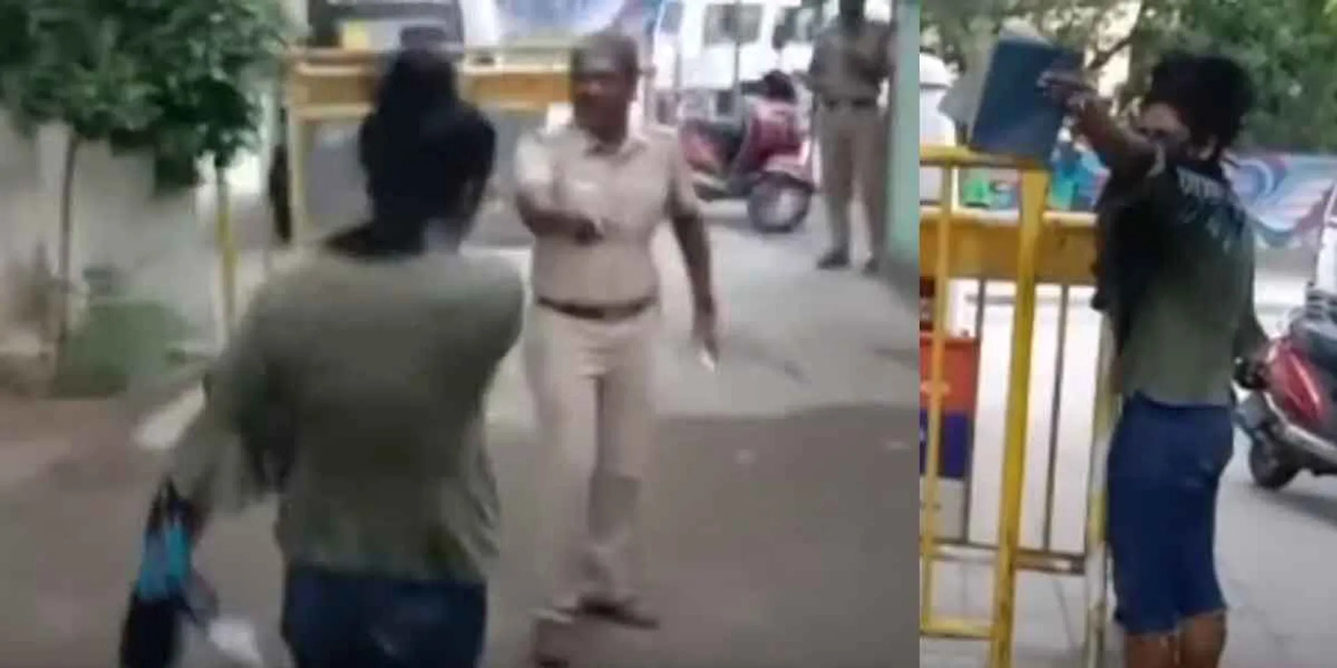  Video footage of a transgender man entering a police station and arguing-viral!