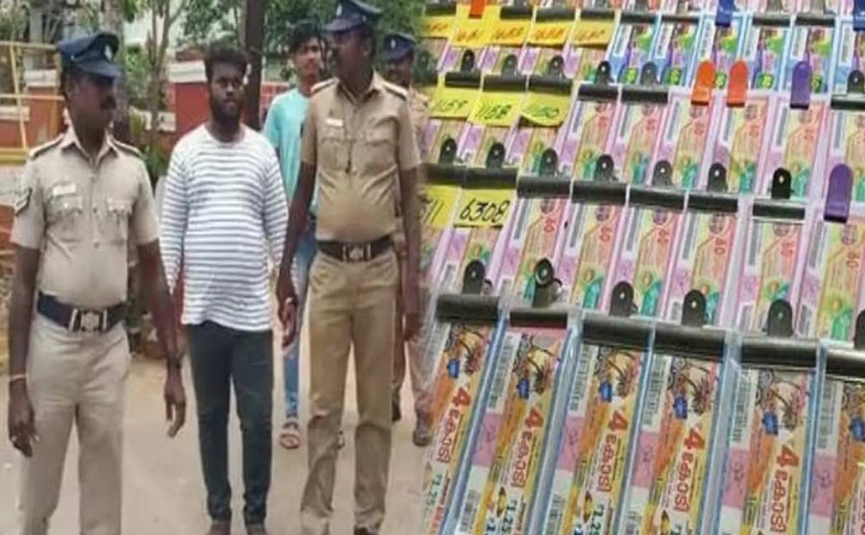 Two arrested for selling online lottery tickets