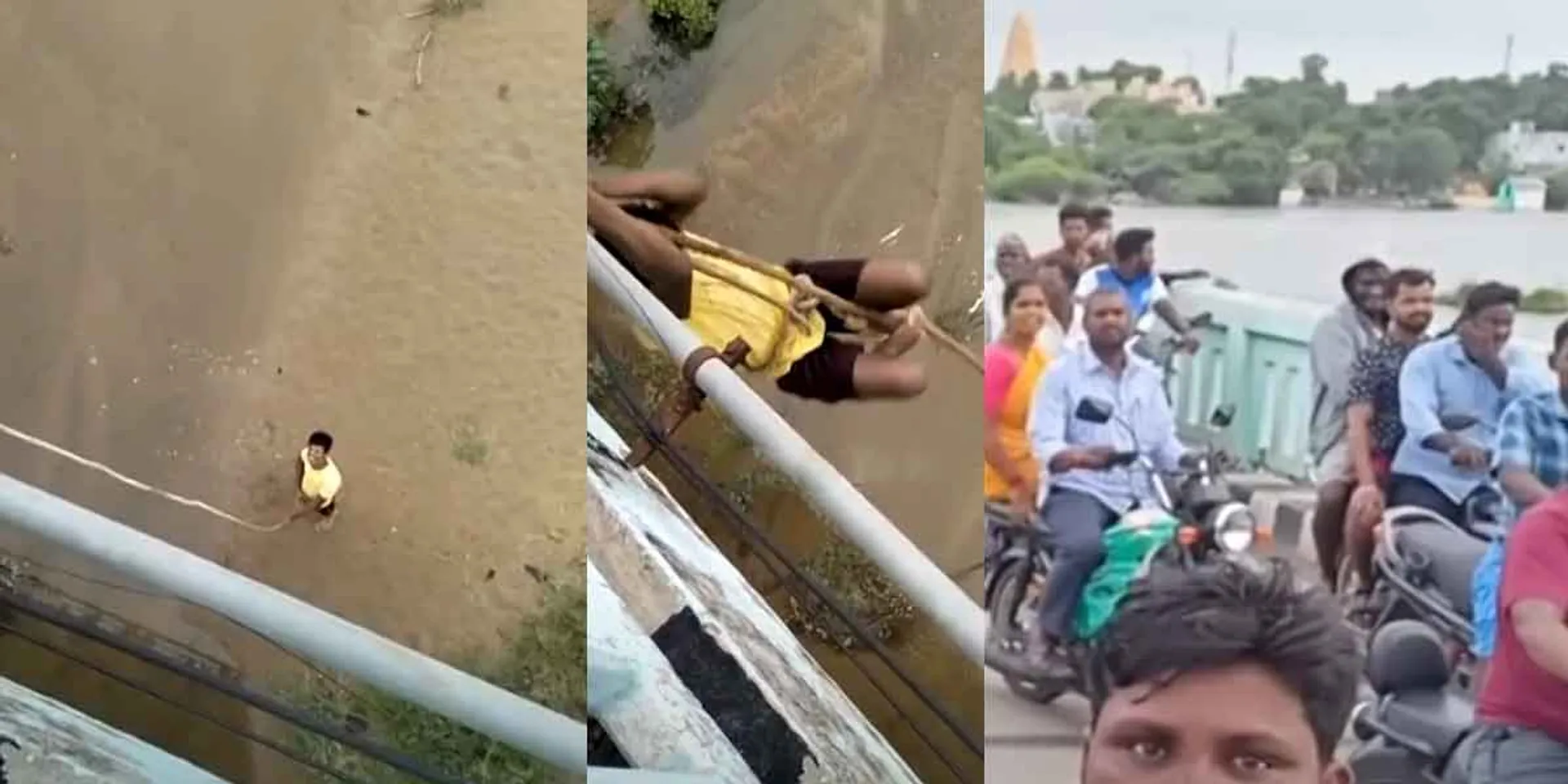 Rescued the boy who defied the warning and went to bathe in the Tenpenna River!