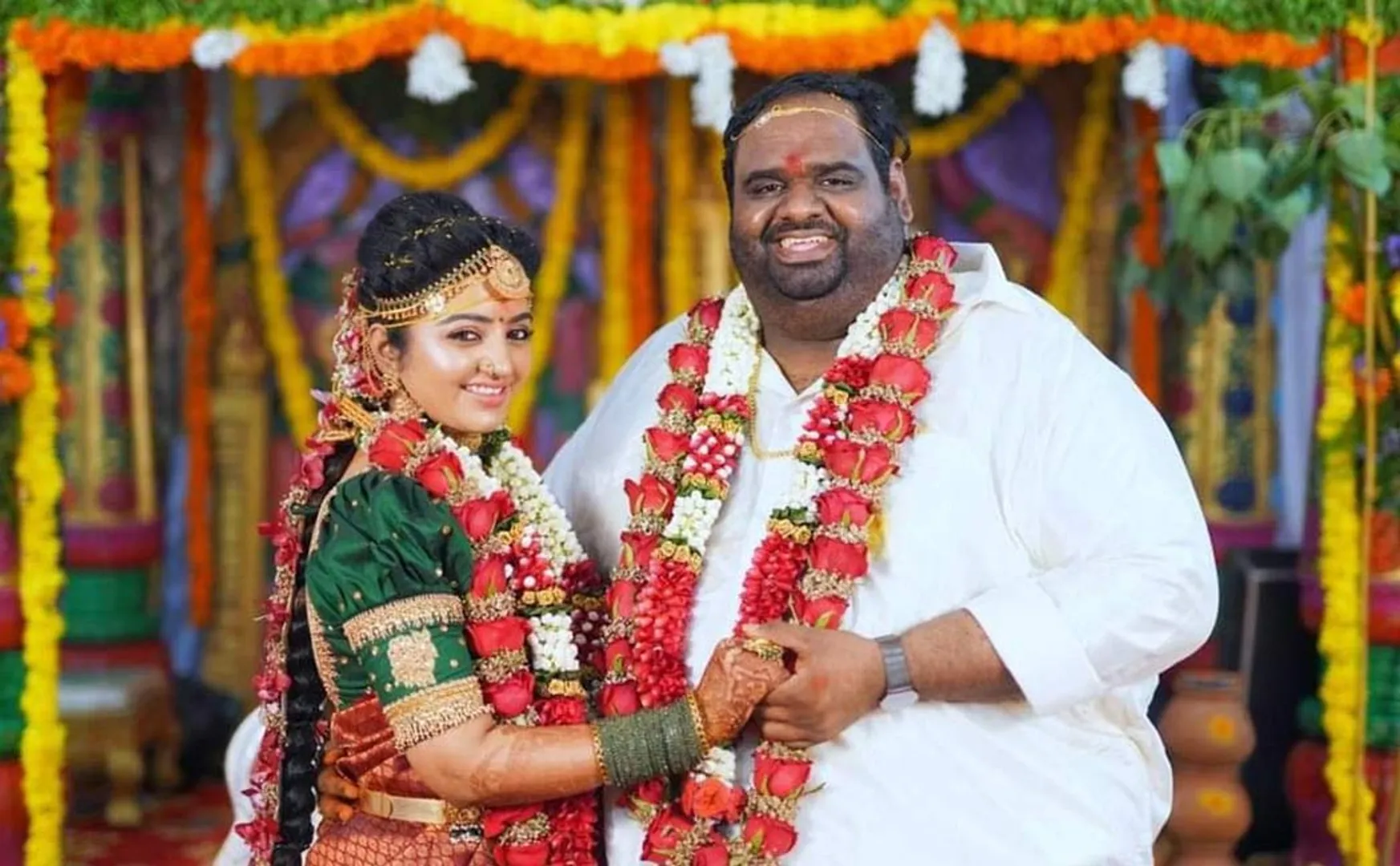 producer Ravindhar Chandrasekaran married serial actress mahalakshmi