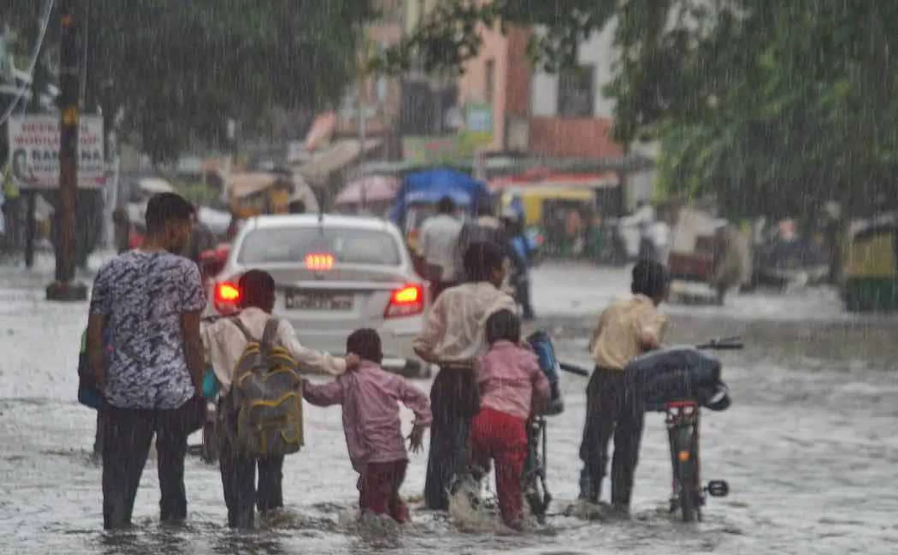 Continuous rain. School and college holidays continue