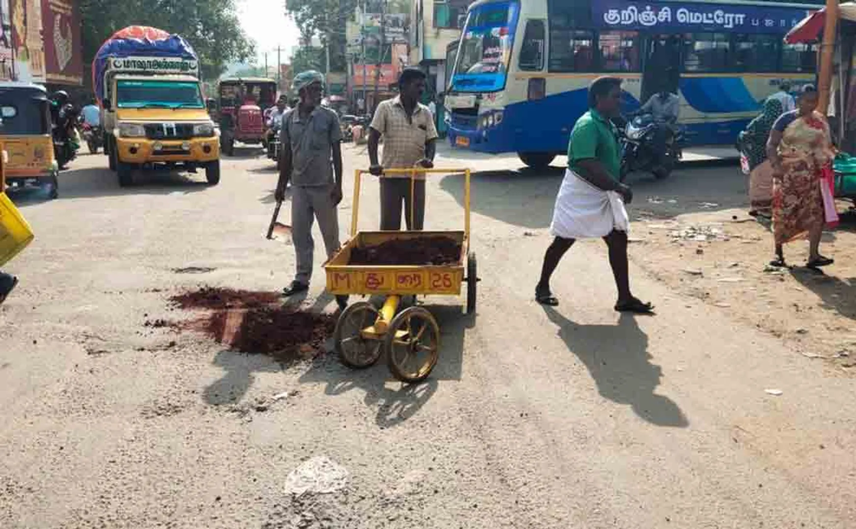 Dindigul road people dissatisfied 