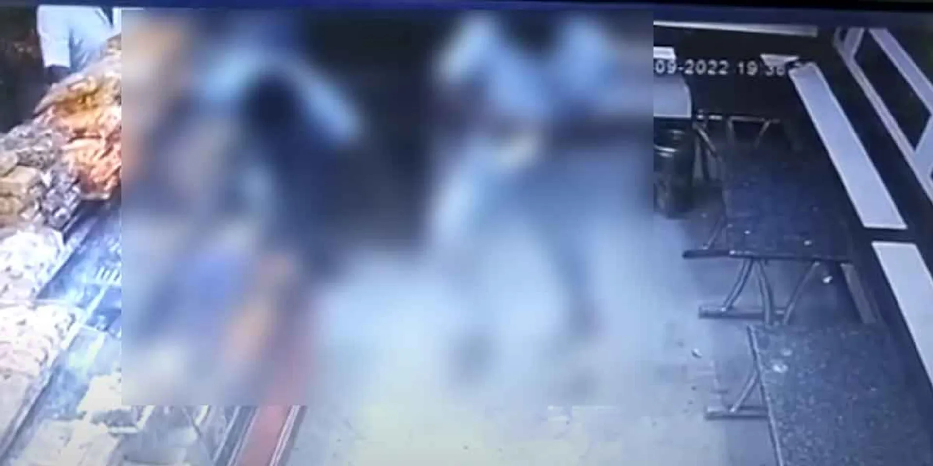 Clash in buying water bottle... Bloody tea shop!