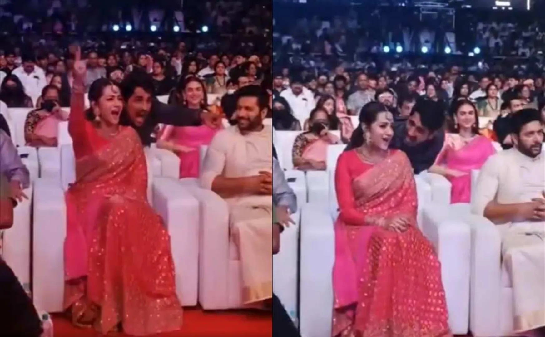 ponniyin selvan audio launch trisha, siddharth video trending in social media 