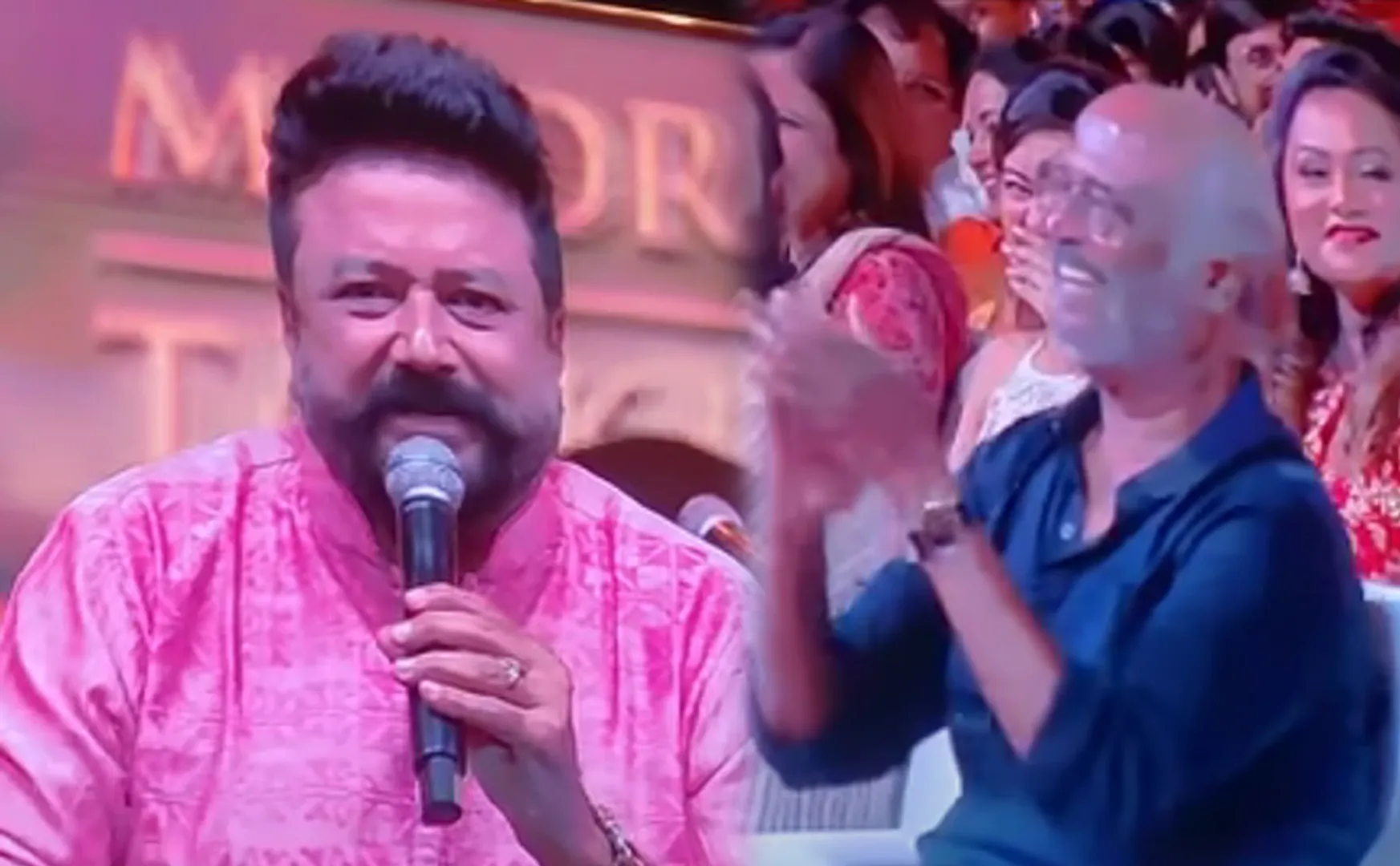 Actor Jayaram mimicry smiling Rajinijanth ponniyin selvan audio launch 