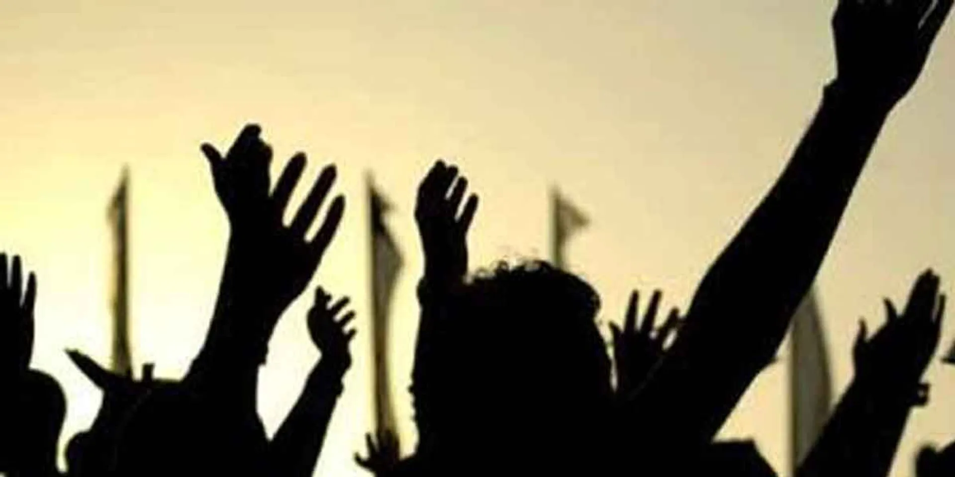  Youth dharna struggle  with family!