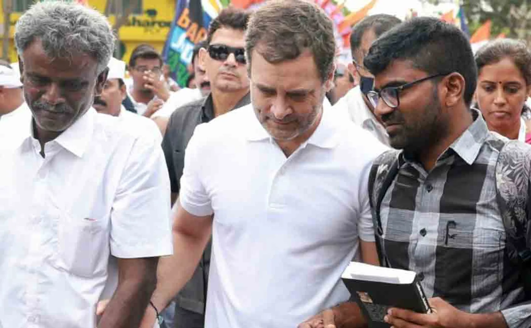 ragul ganthi bharath judo yatra; meeting Anita's brother