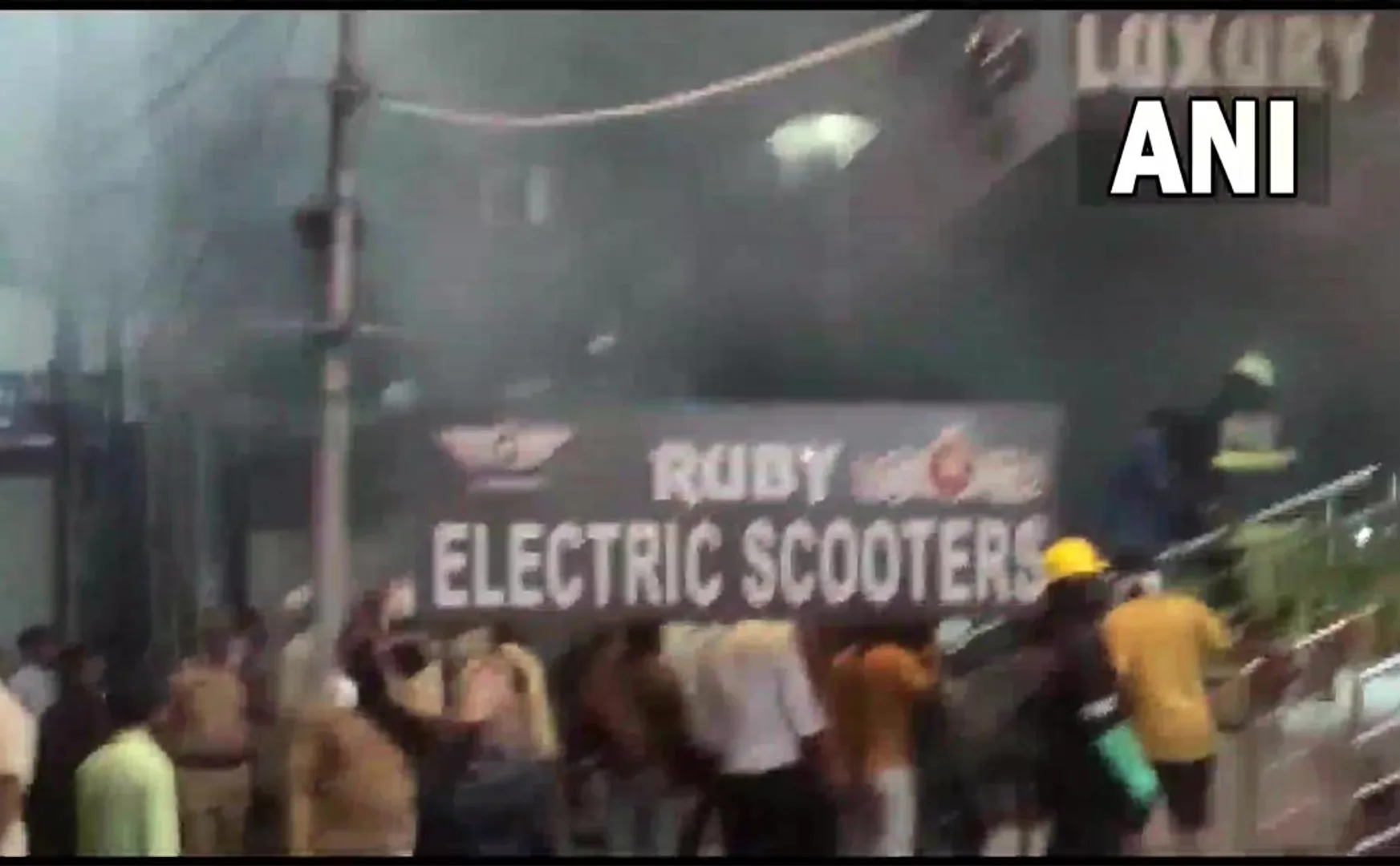 Hyderabad electric scooter showroom incident police investigation 