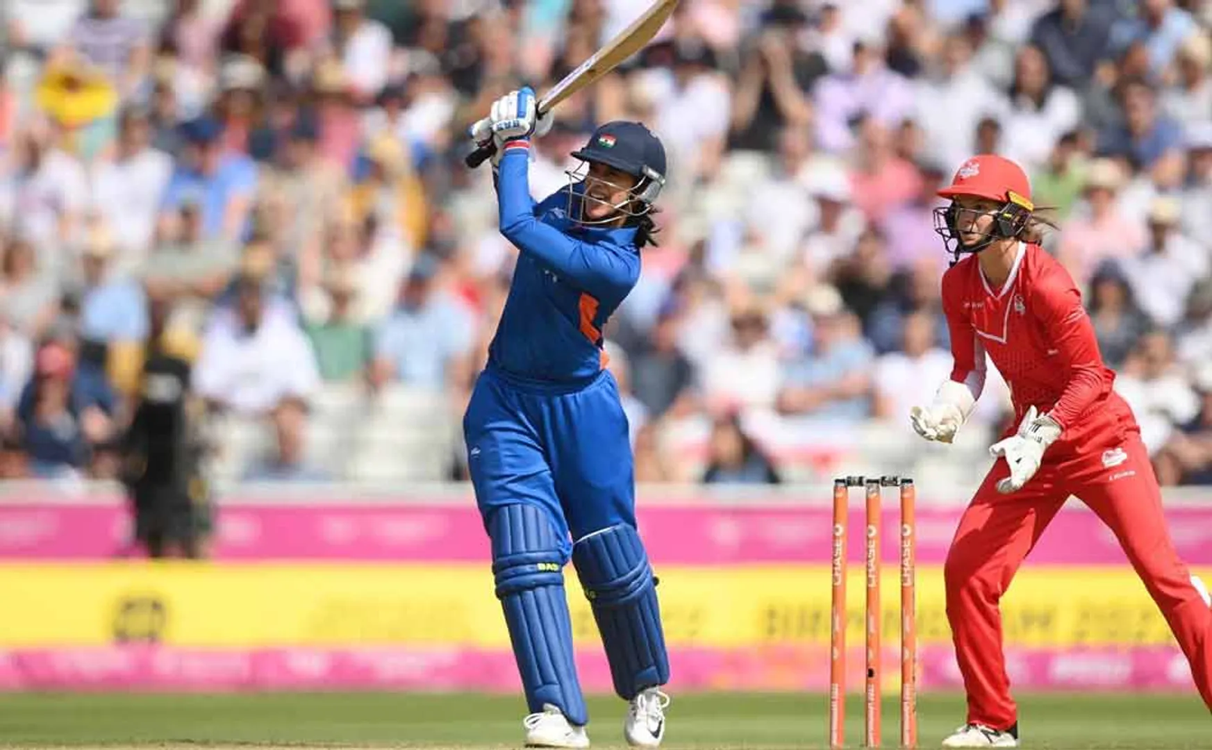second t20; india women win because of mandhana