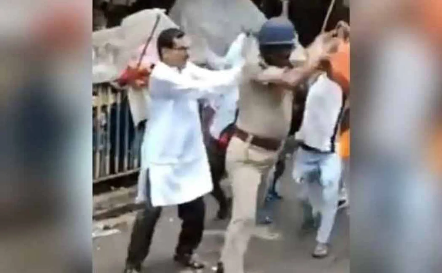 BJP people attacked the police in the rally; The excitement in West Bengal