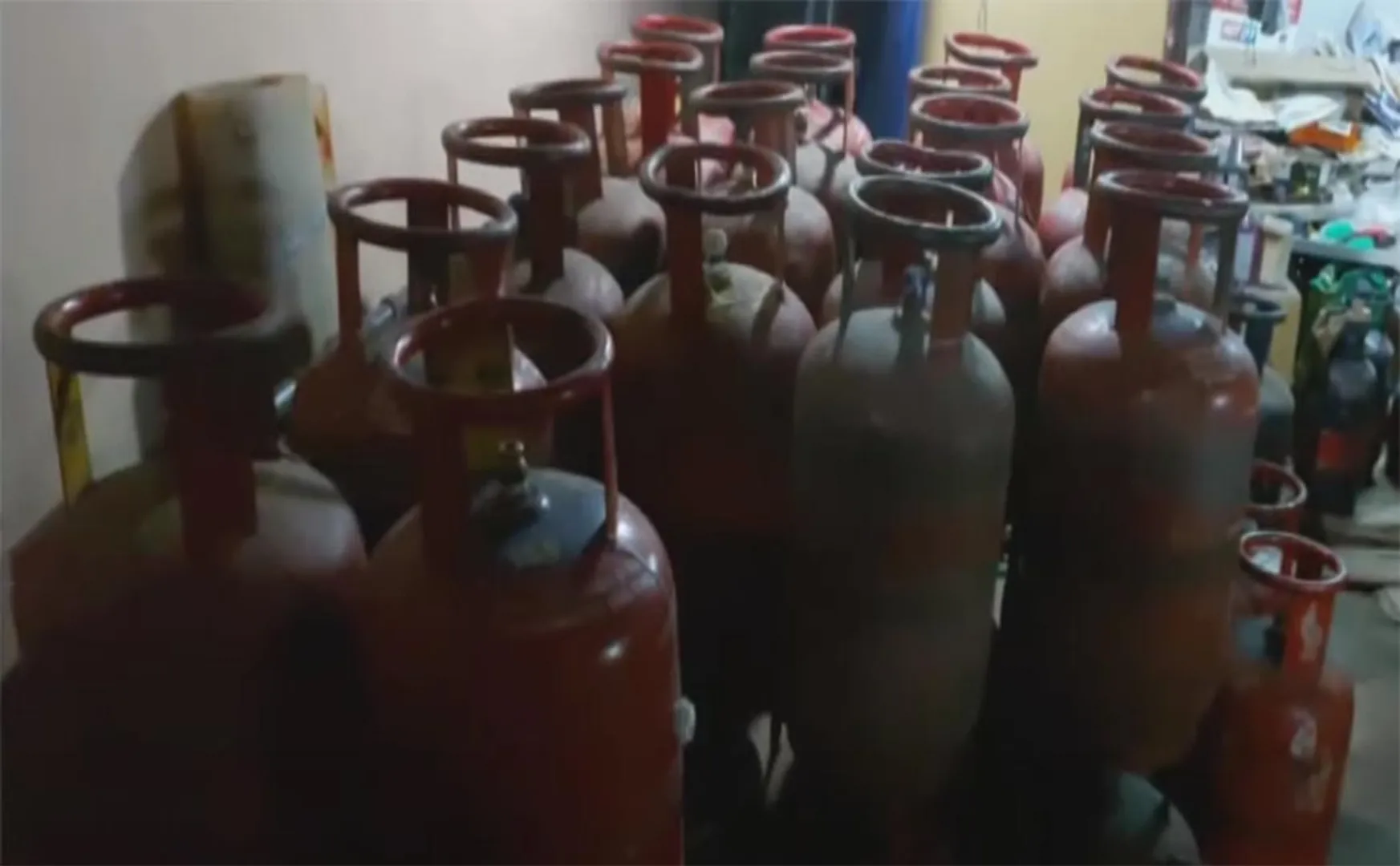 Father and son arrested for hoarding cylinders!