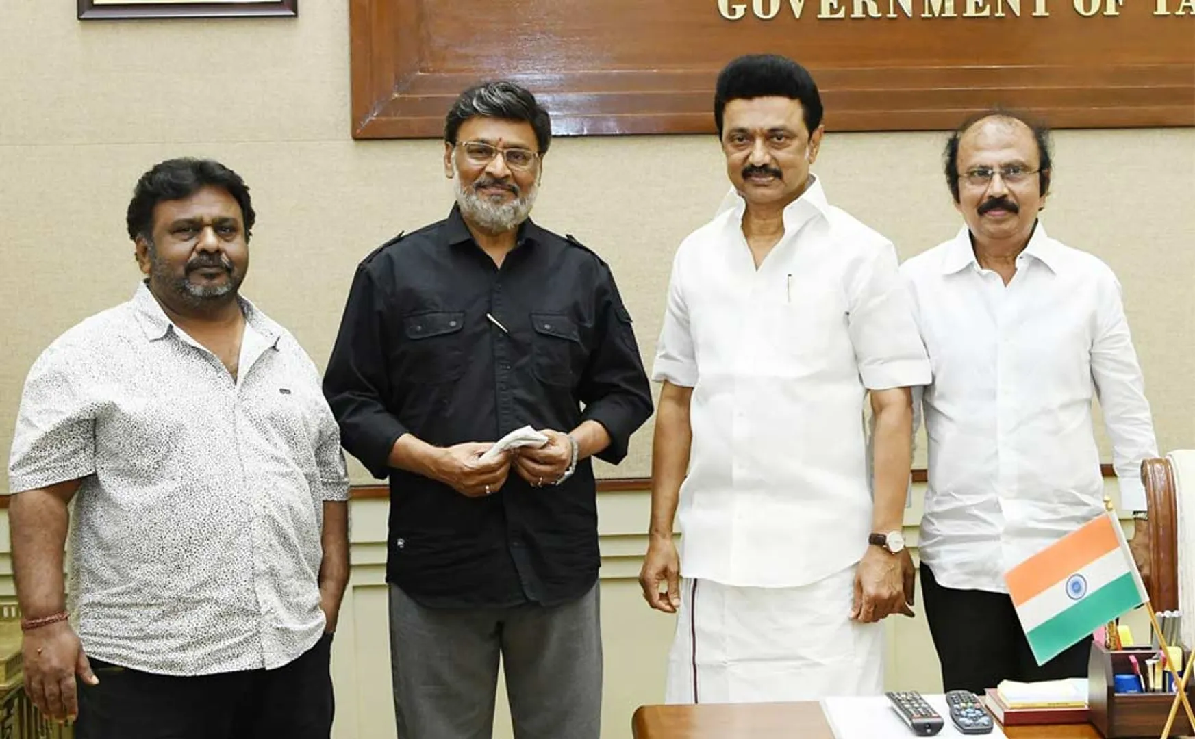 Bhagyaraj met Chief Minister mk stalin