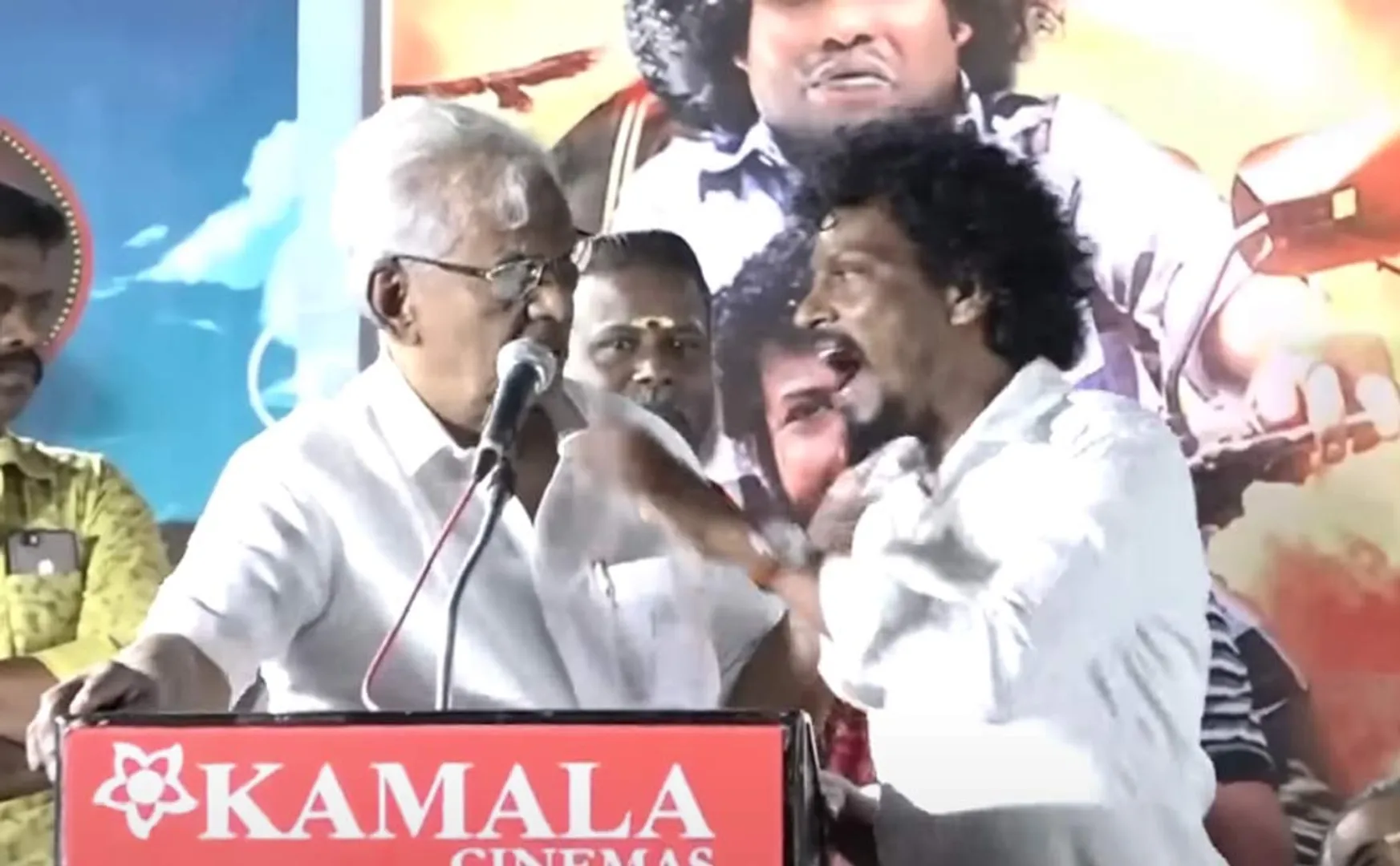 K. Rajan is an angry Sendrayan  Lokal Sarakku Audio Launch