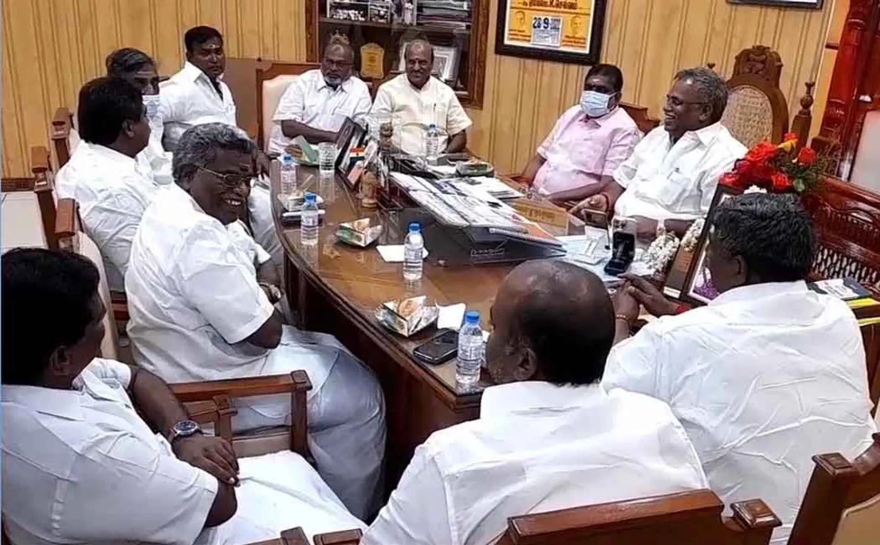 "There are no contradictions among the National Democratic Alliance MLAs!"- Puducherry Speaker Selvam pressmeet
