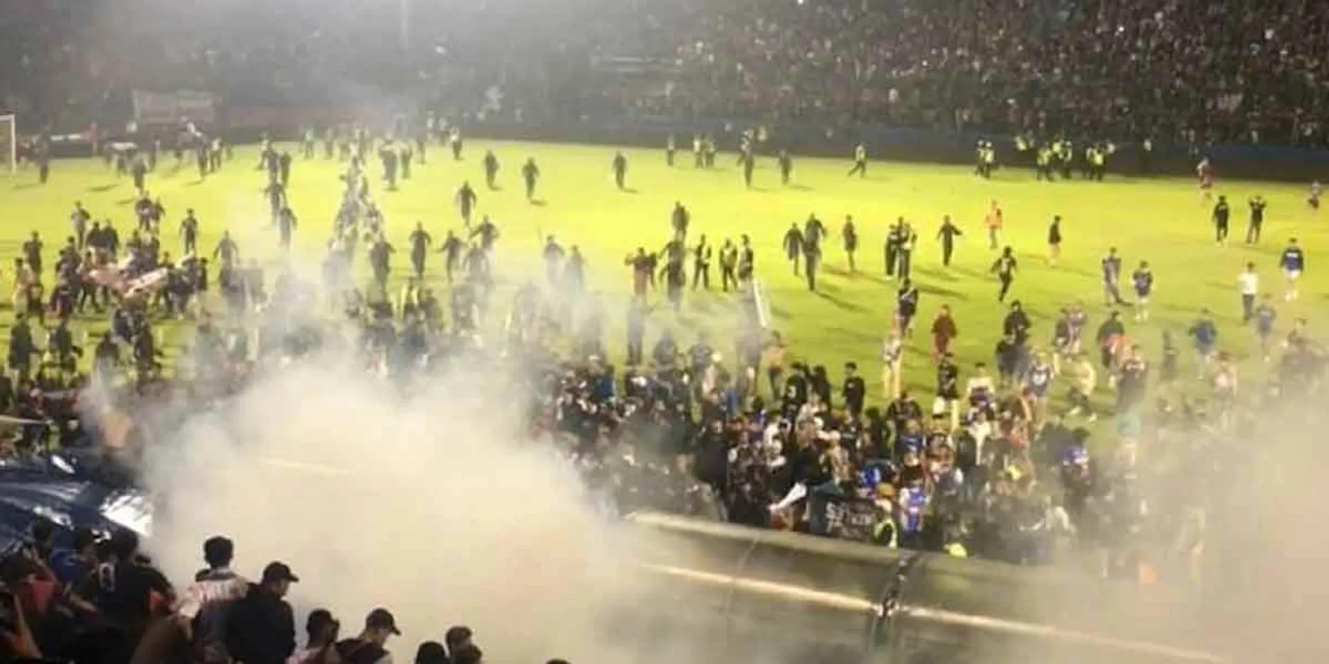  broke out in the football match... 174 people lost their lives