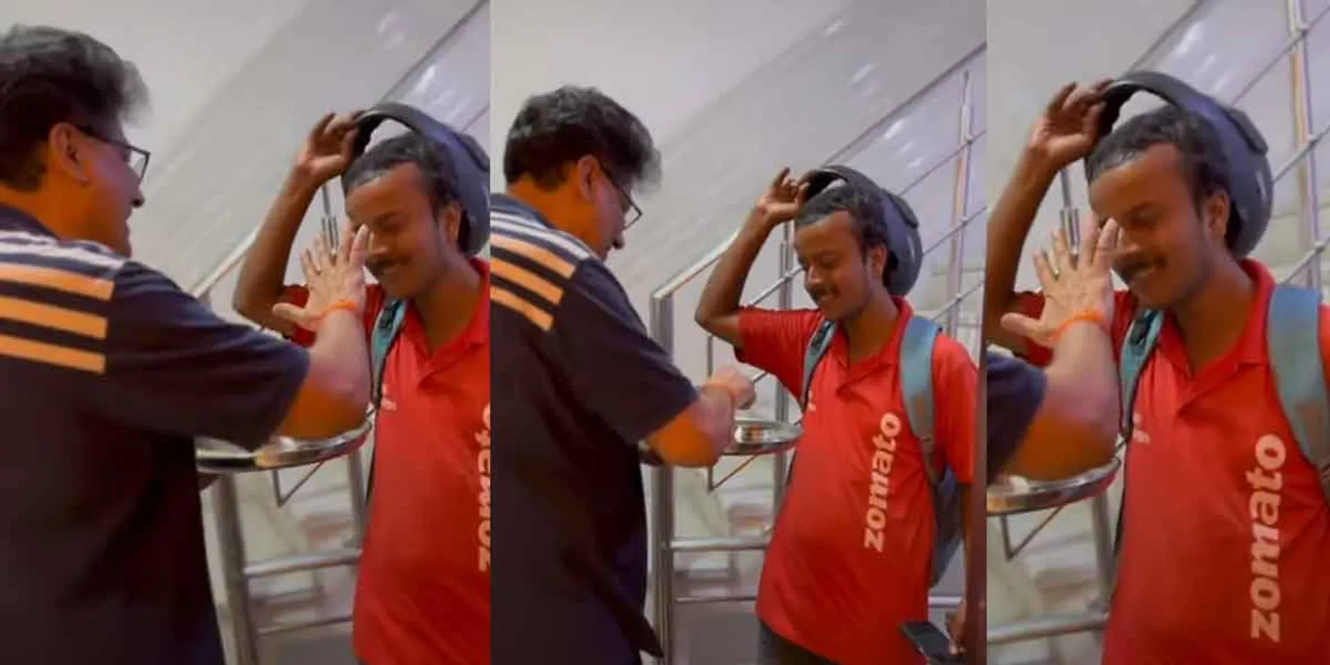  'Food Delivery Worker Greets Aarti' - Viral Video