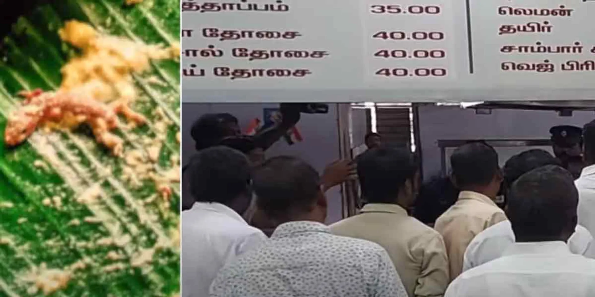 Lizard in coconut chutney... Food Safety Department officials investigate