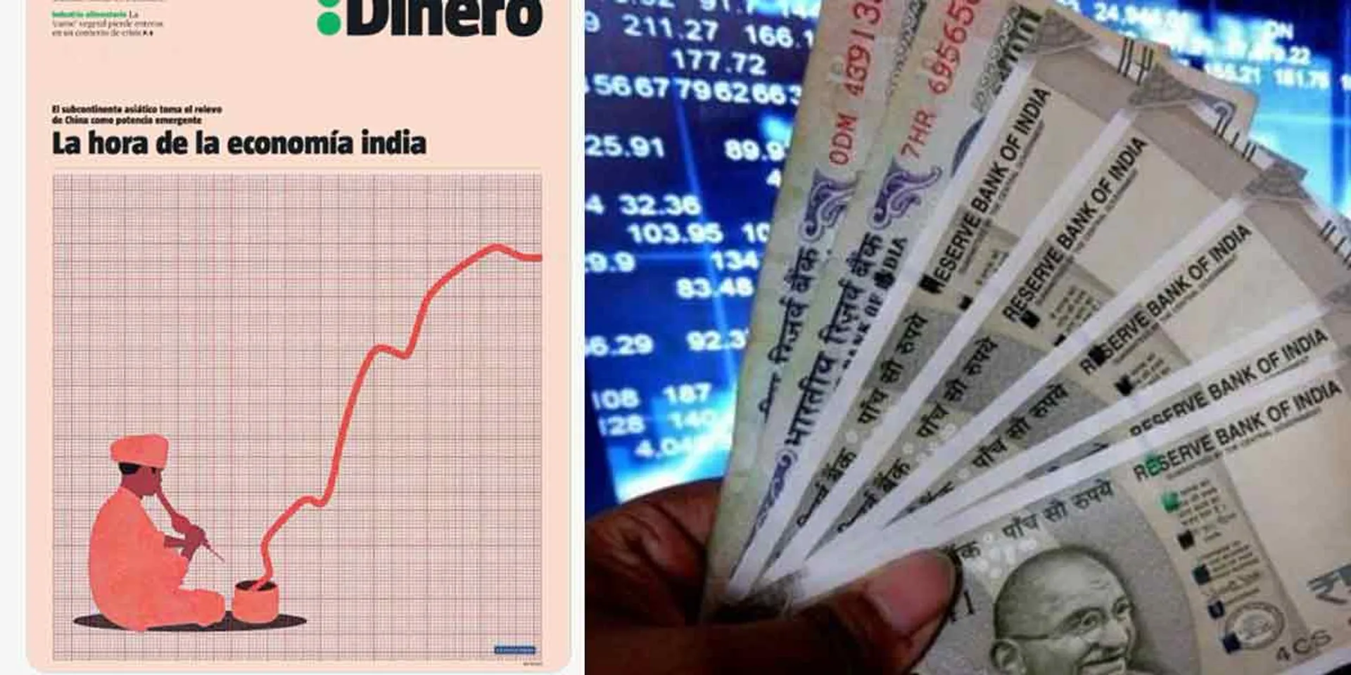 India's economy in snakeman's hands... BJP opposes Spanish cartoon