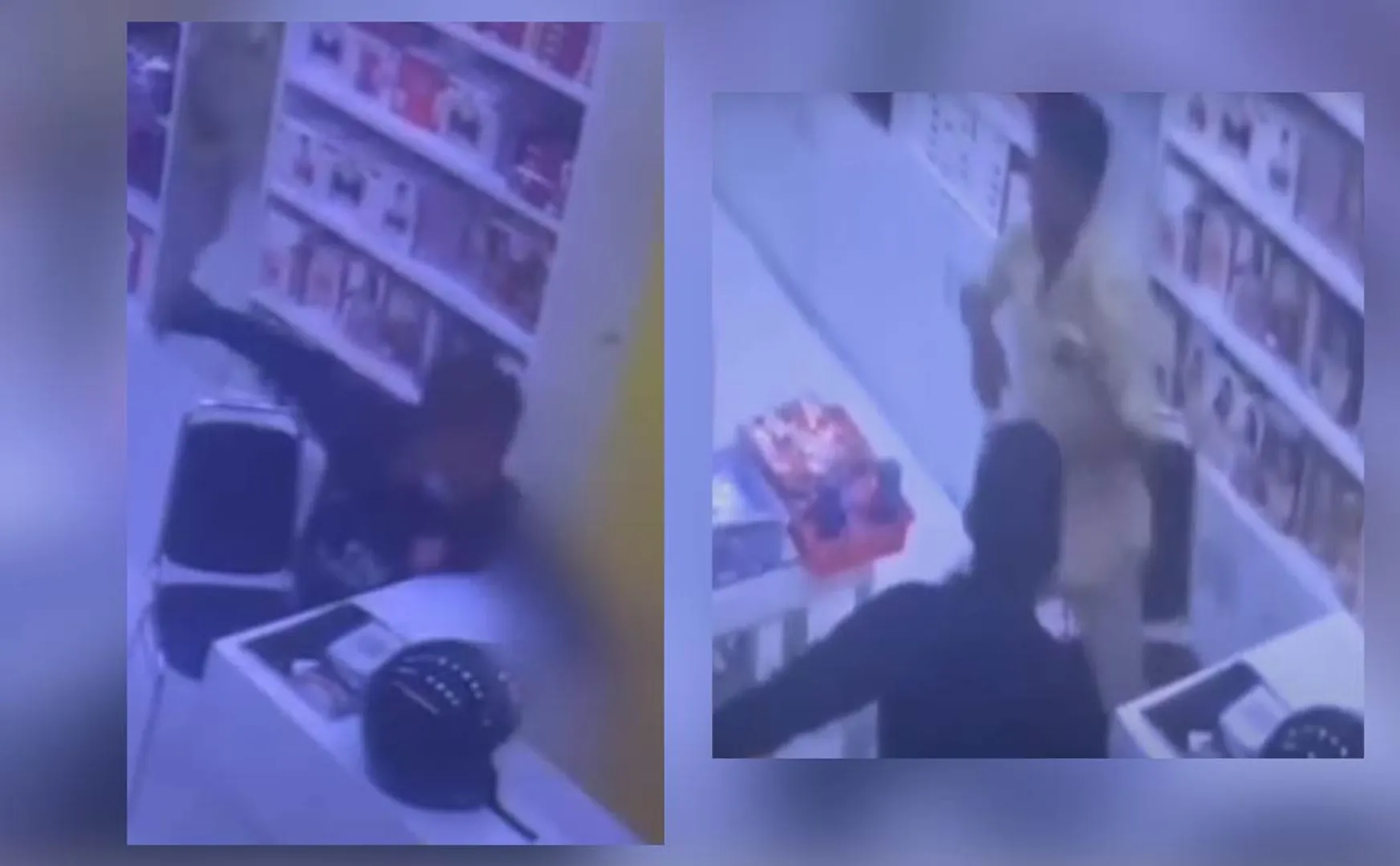 Attempting to his wife ; on the CCTV footage