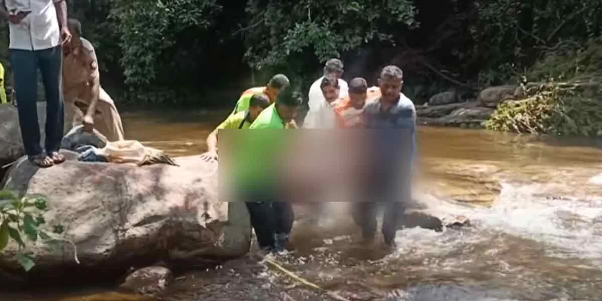 newlywed couple who went to bathe in the waterfall...Sad incident in theni