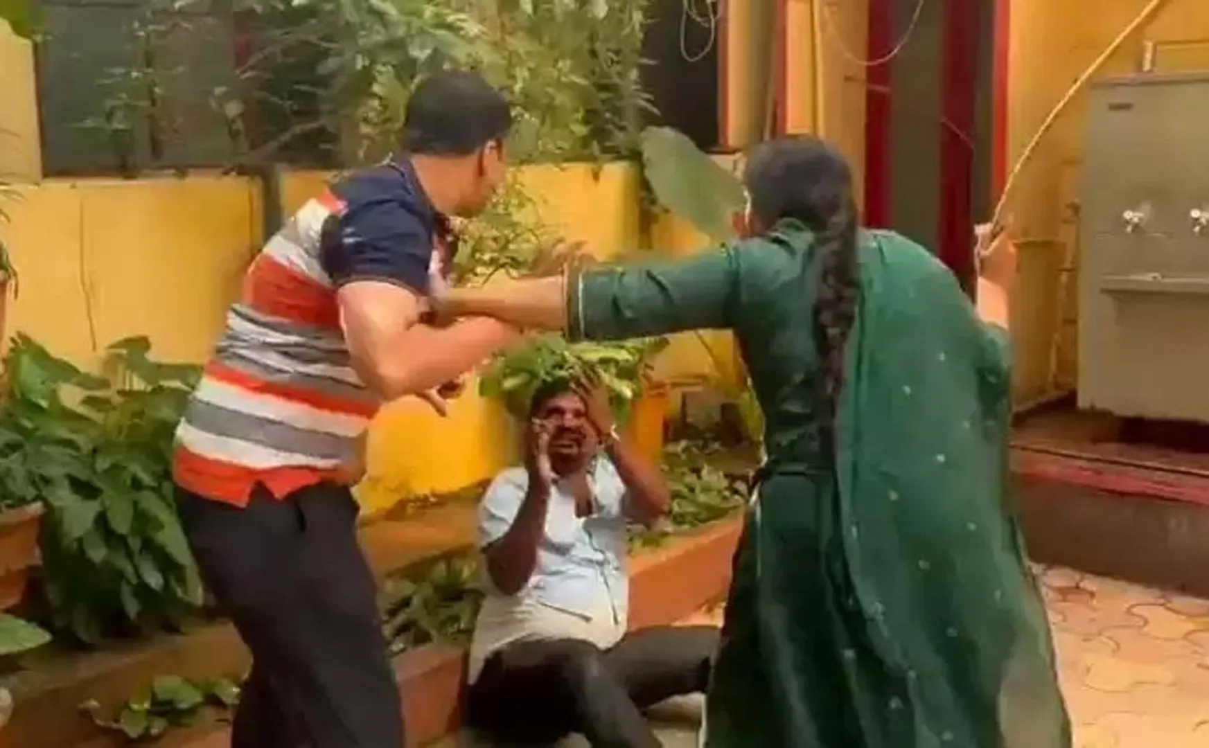 LKG girl's parents beaten driver Telangana
