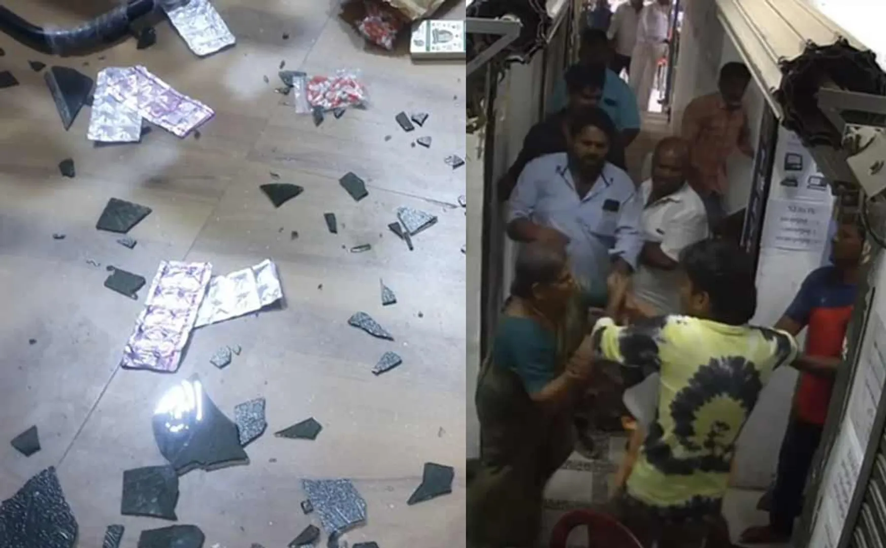 some people pushes medical shop Nagapattinam