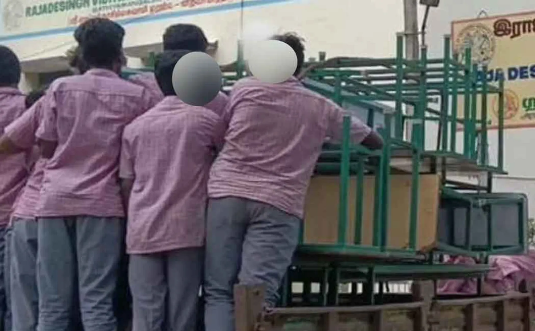 teacher suspended who employed students