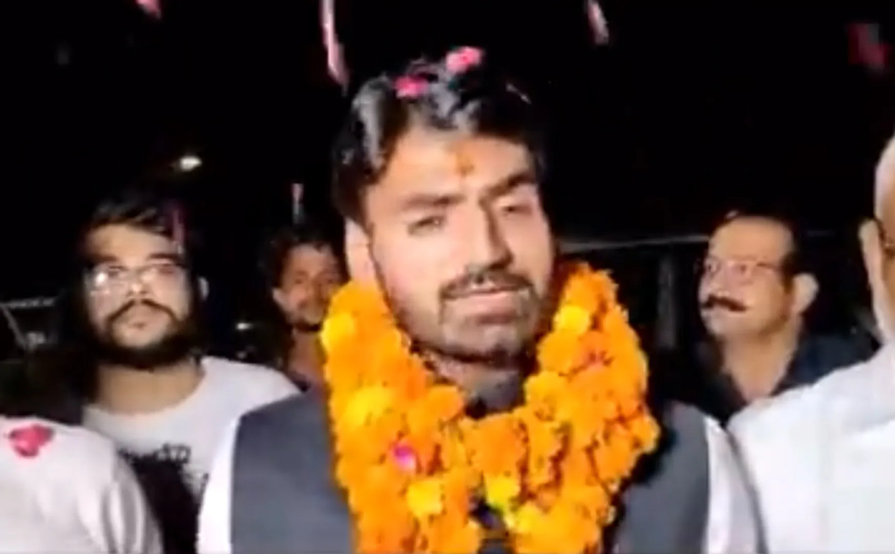 Former BJP leader Shrikant Tyagi gets grand welcome after released from jail