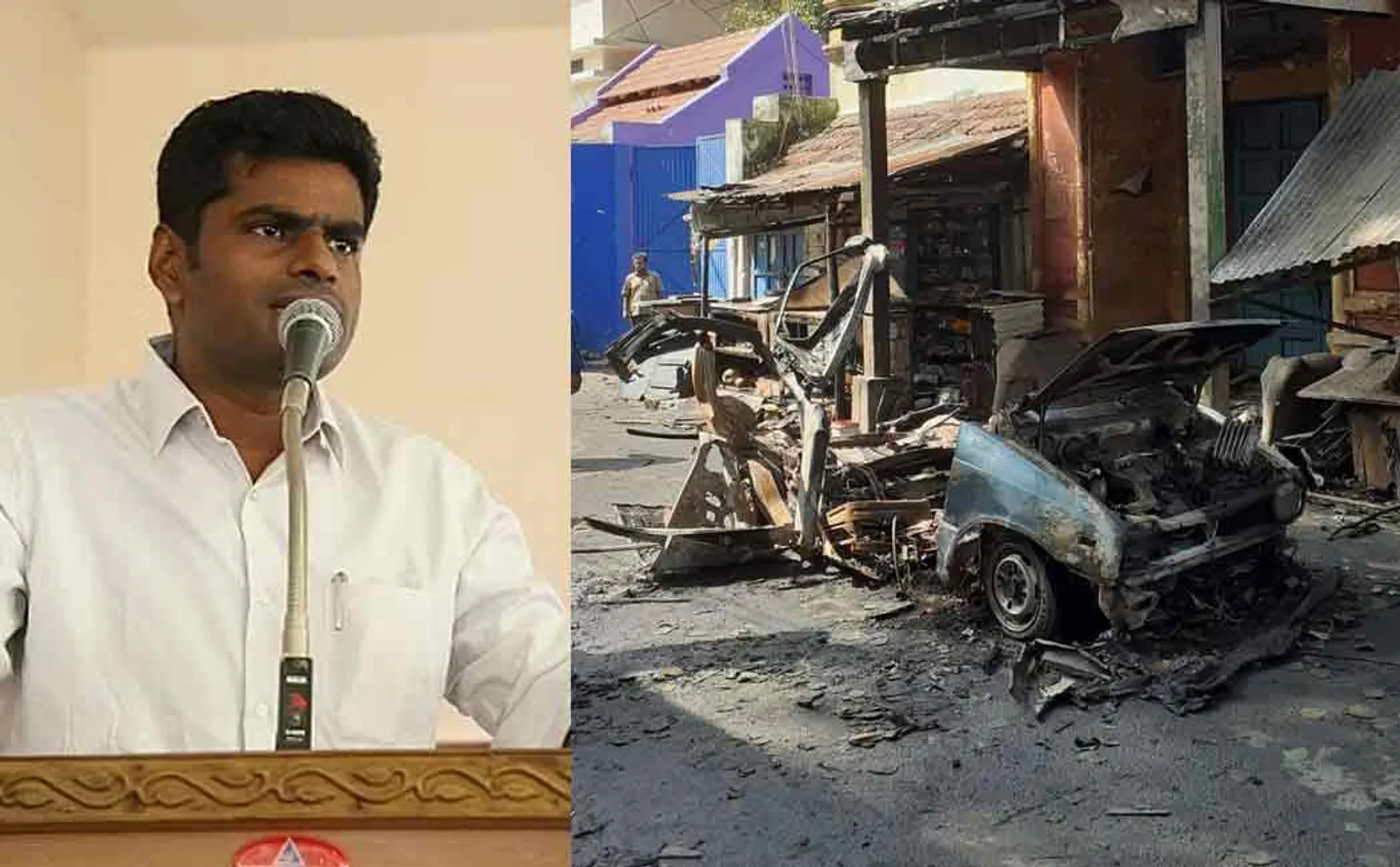 Annamalai statement on coimbatore car accident 