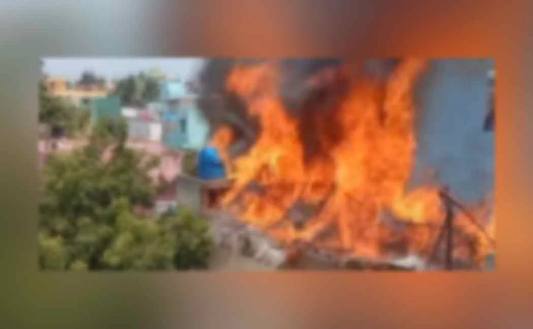 Fire accident in thiruvanmiyur