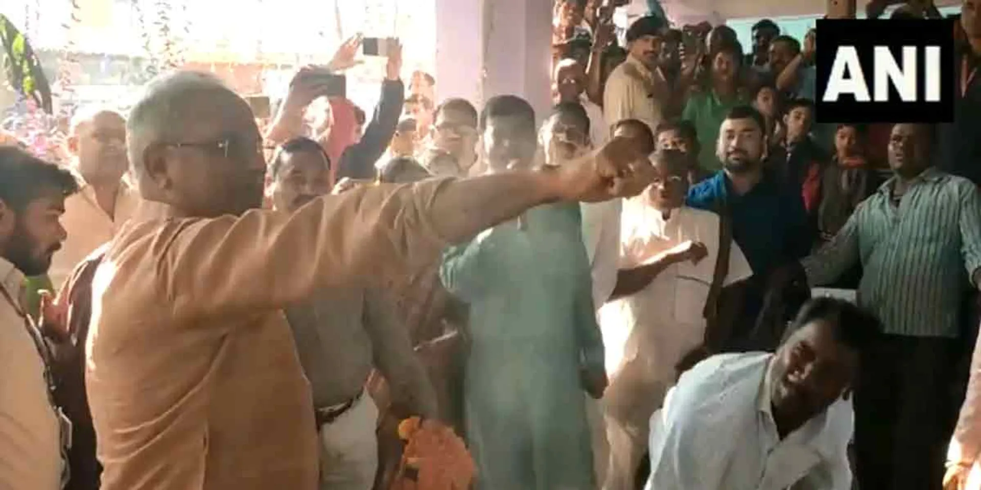 The Chief Minister of Chhattisgarh was whipped!