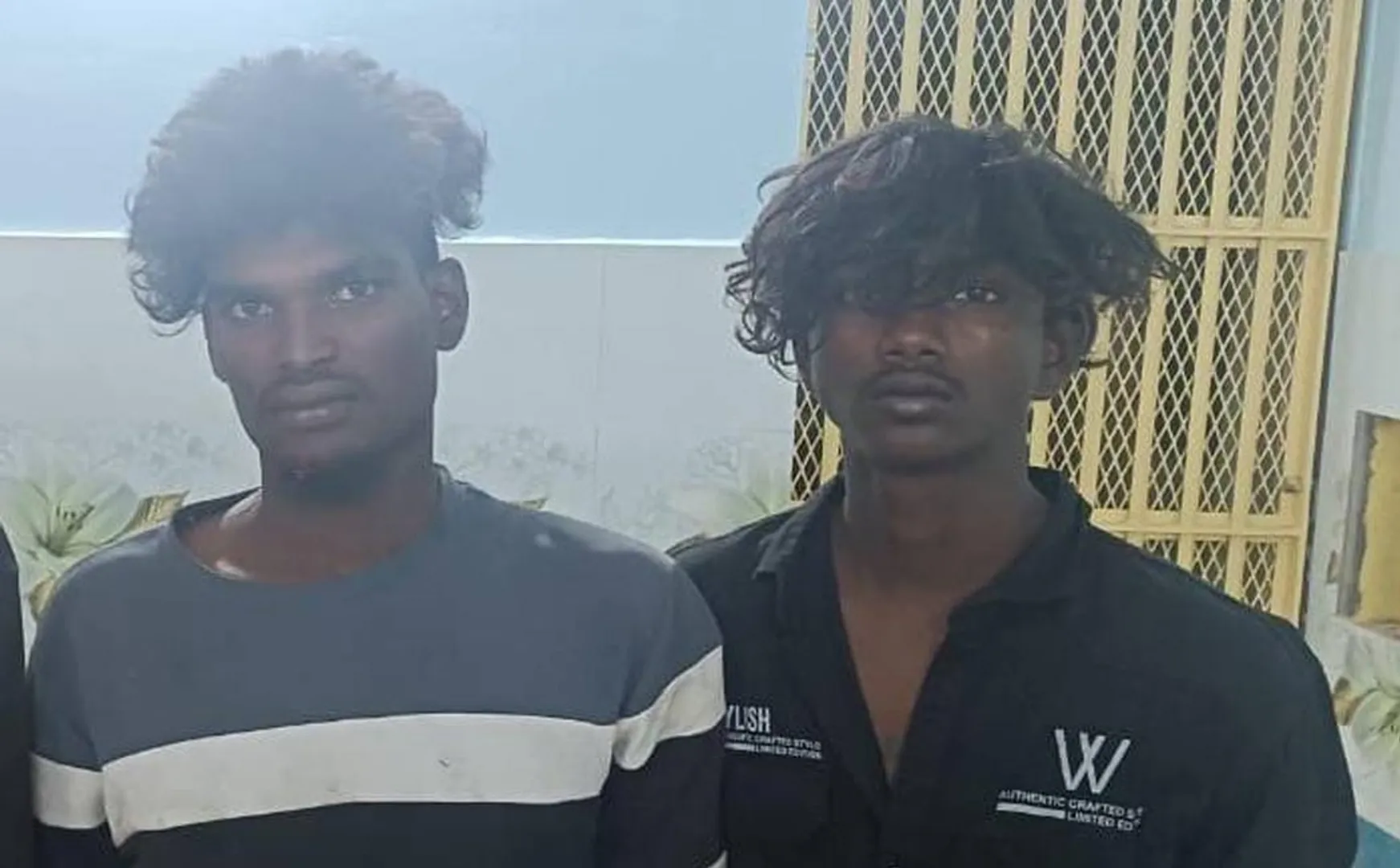 police arrested youths who were walking around with strap knives