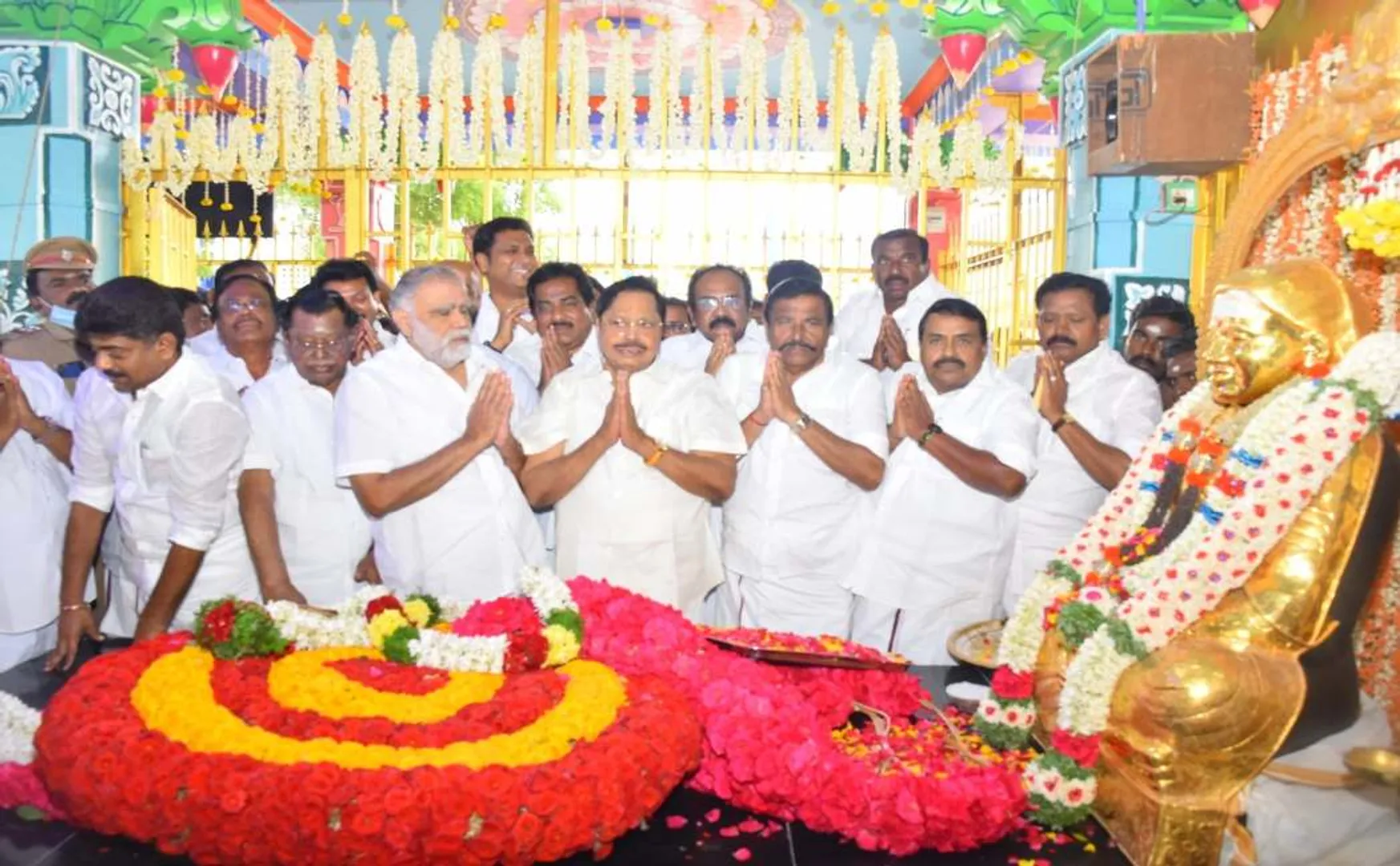 Ministers respect on behalf of the Tamil Nadu government in Pasumpon!