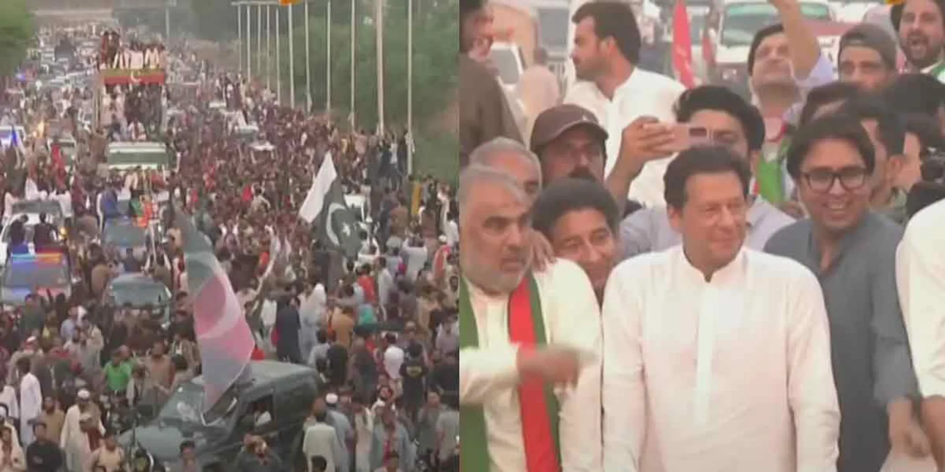  Sudden firing at the rally; Imran Khan injured?