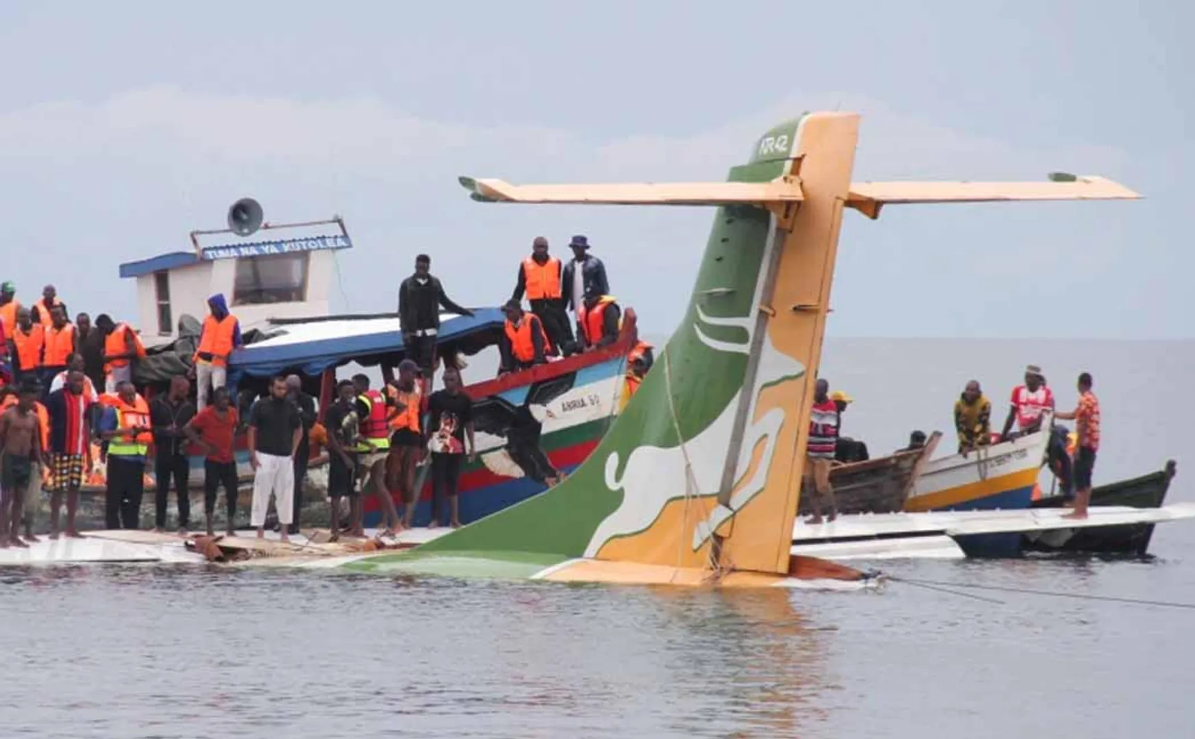 The plane fell into the lake while landing in Bukoba!