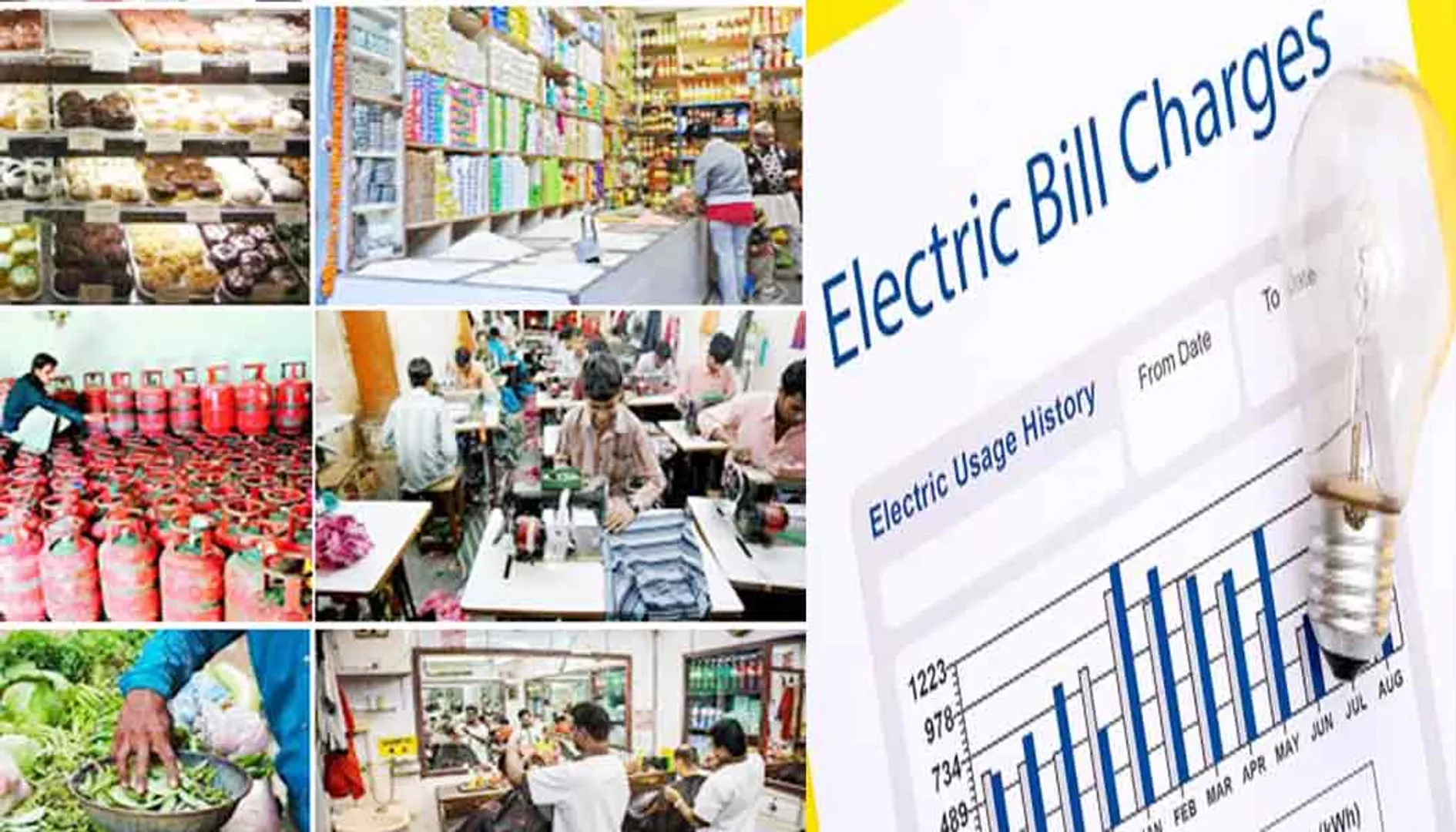 Reduction in electricity charges for small and micro enterprises