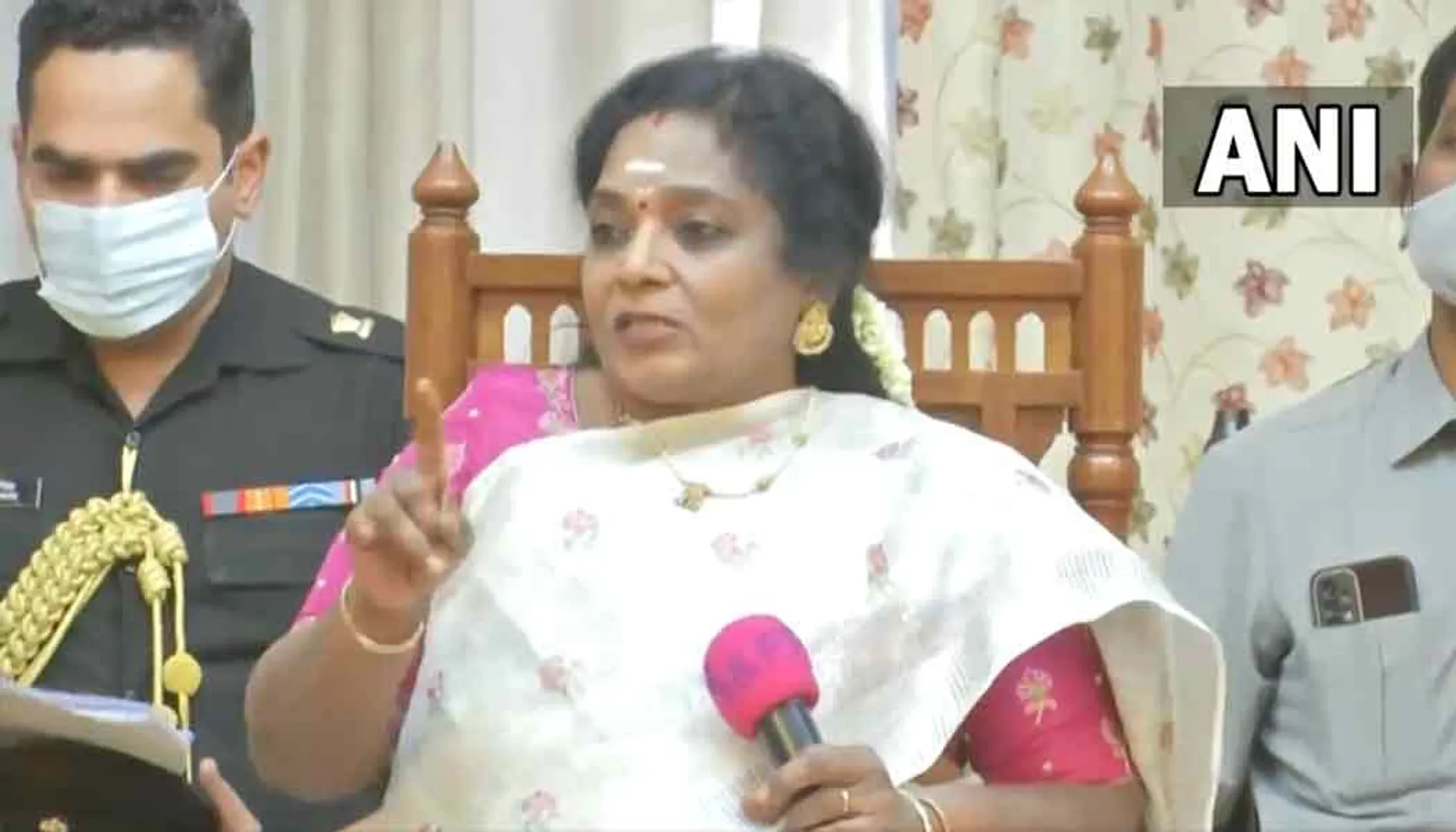 "My cell phone is being tapped" alleges Telangana Governor Tamilisai Bhagir