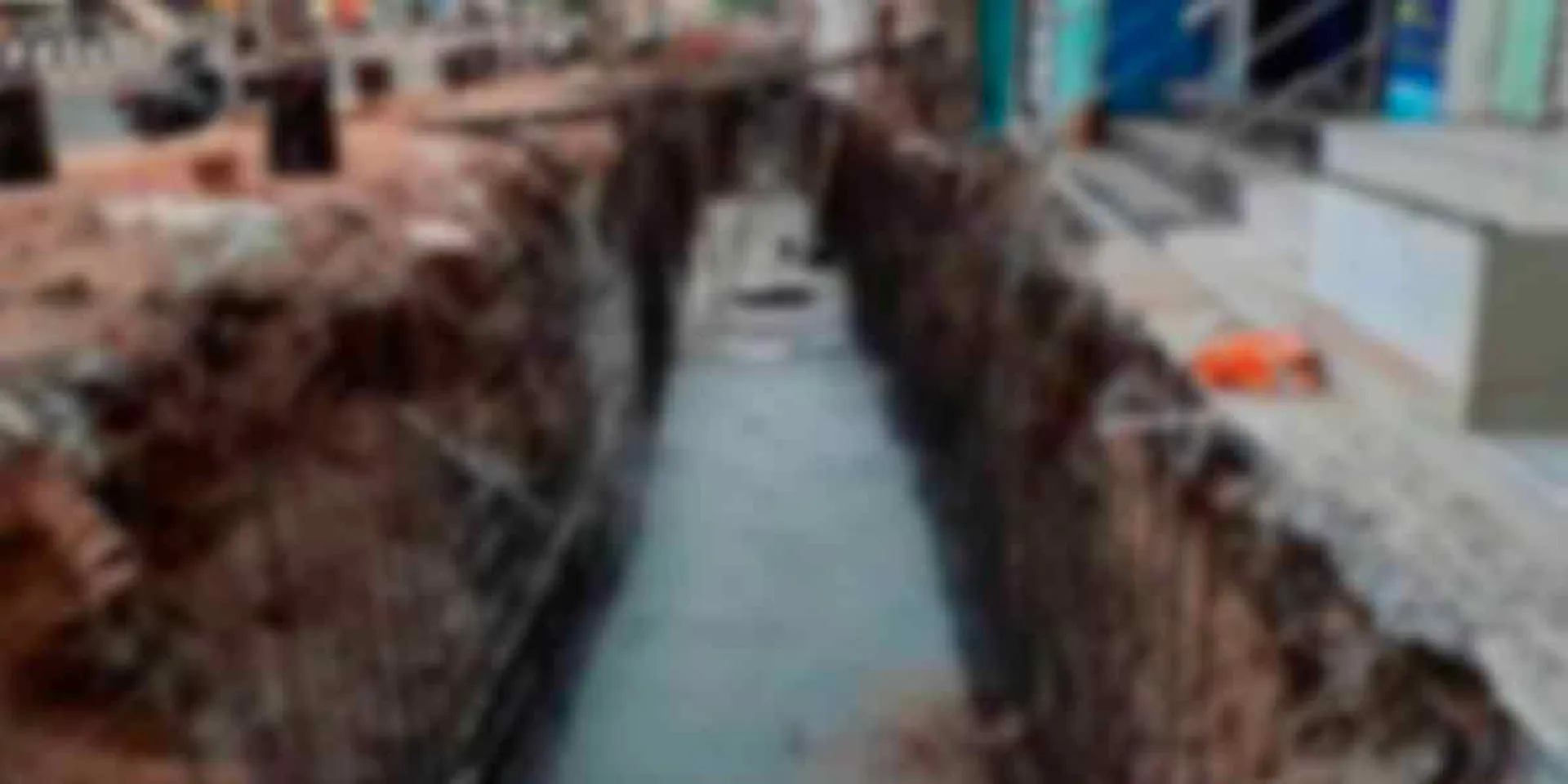 One person died after falling into a rainwater drain