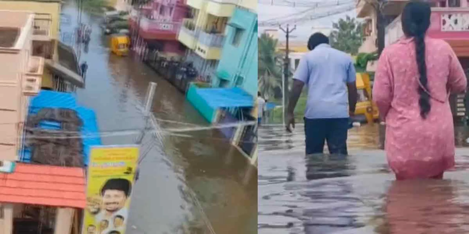 Rain floods residential areas in Mangadu