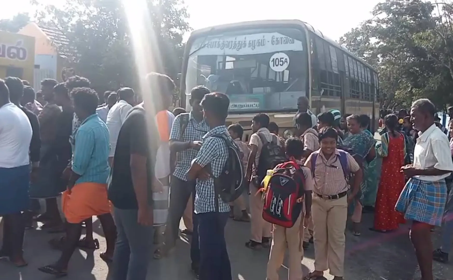  people who caught late government bus every day