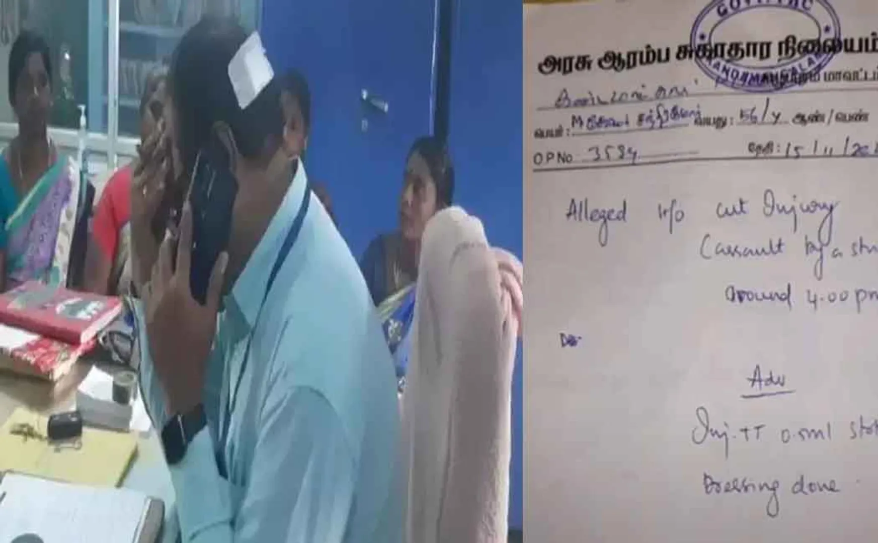 A student who arrived drunk; Attack on reprimanded headmaster