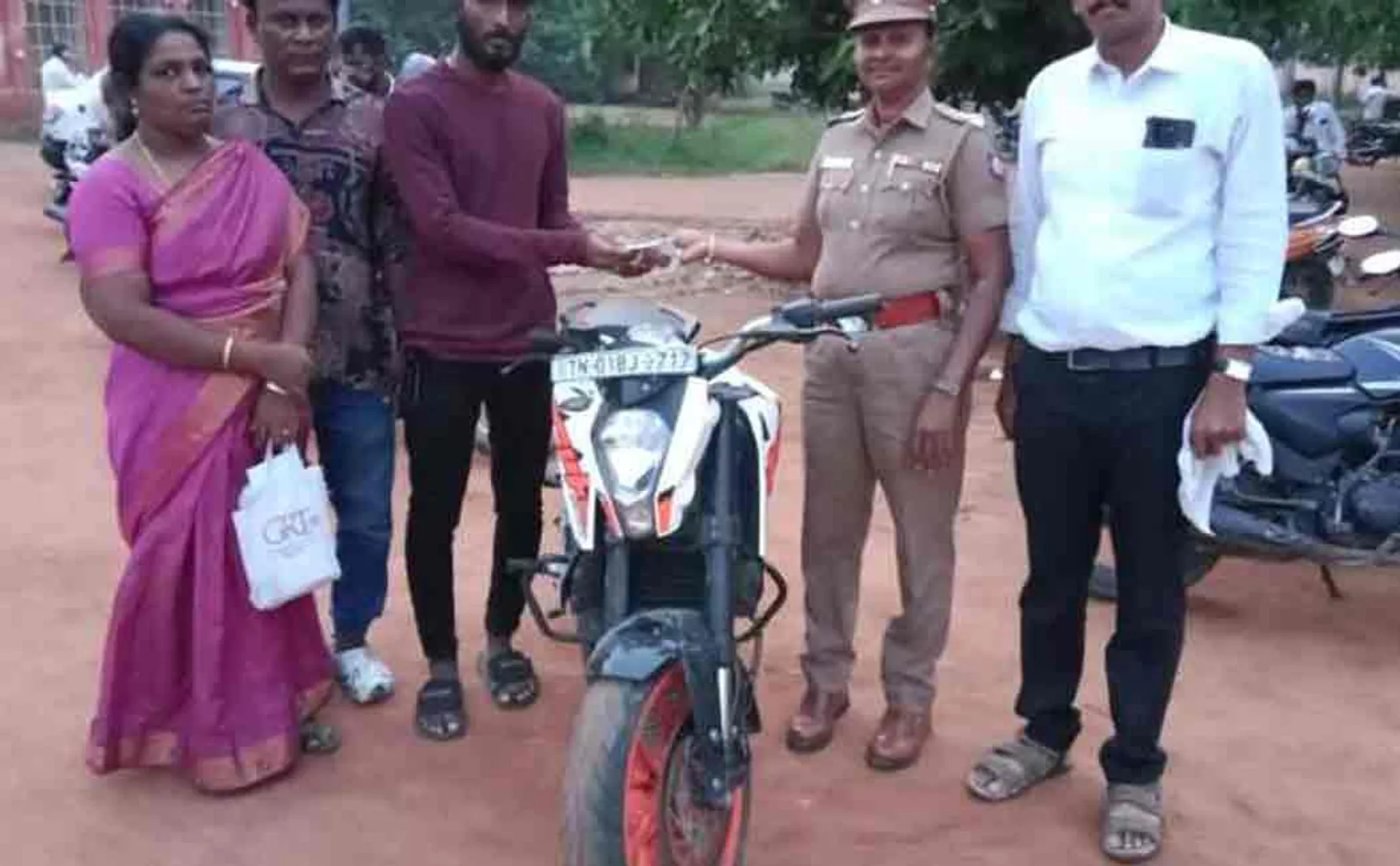 Interesting that the stolen bike in Chennai was caught in Trichy!