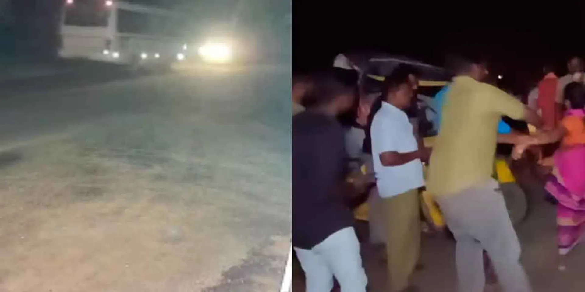  Bus auto head on collision accident; CCTV footage released