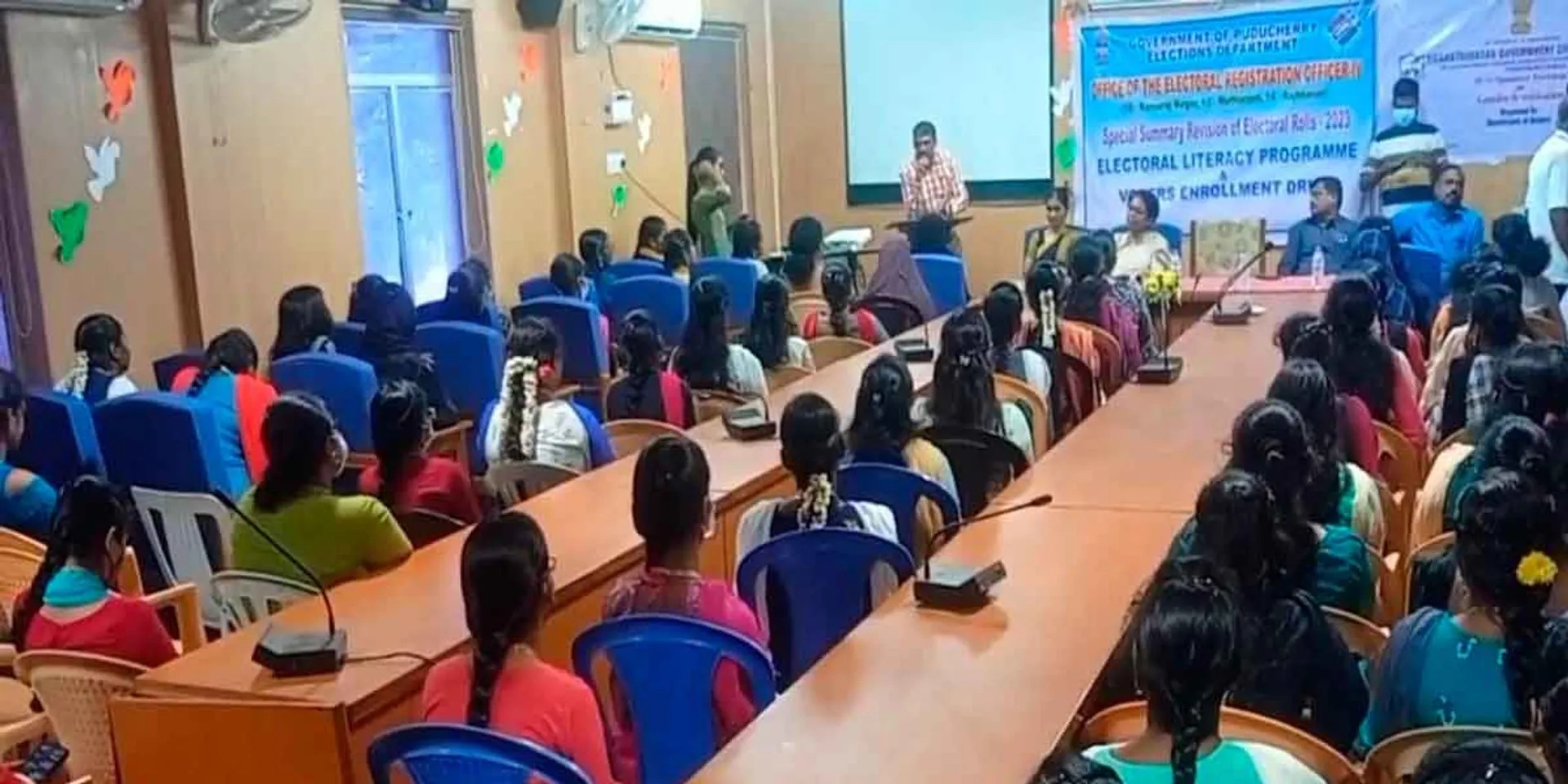 Awareness for students through 'Voter Help Line' app!