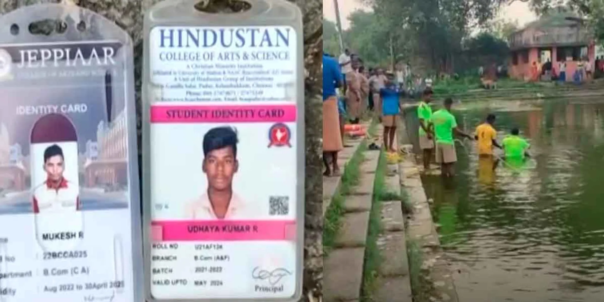 3 college students who went to bathe in the temple pond lost their lives