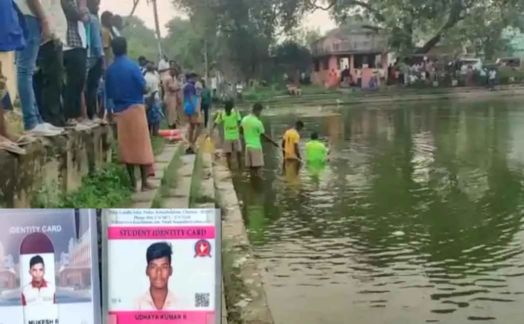 The youth who jumped into the pool because his friends were wading in the water; Tragedy that all three passed away