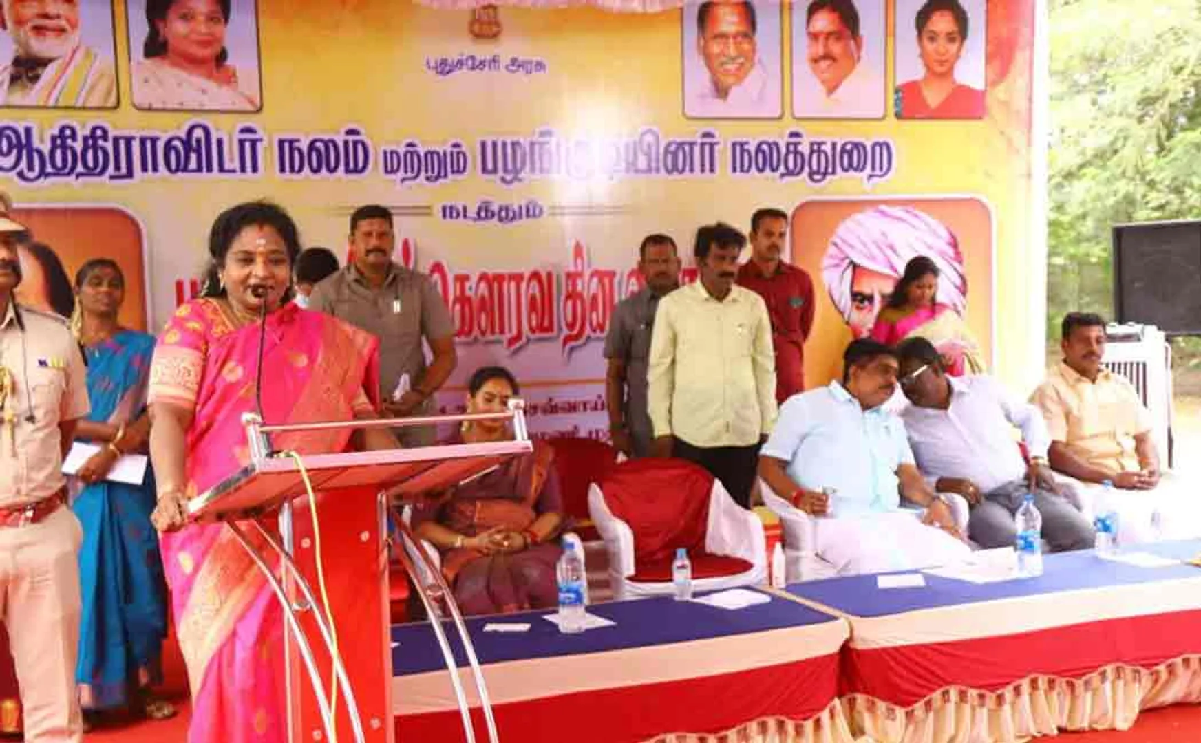 Governor Tamilisai interrupted the minister's speech