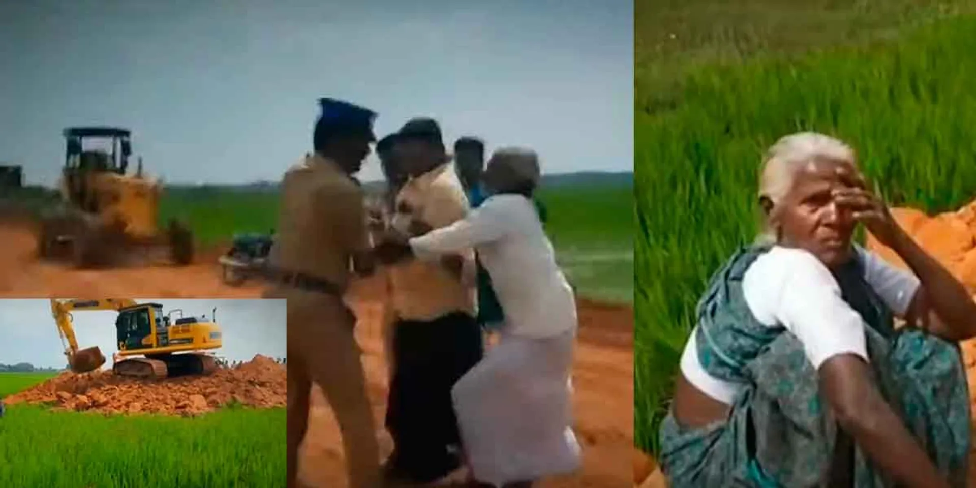 Leaving this, on what support will we live' - Farmers protest against construction of road in arable land